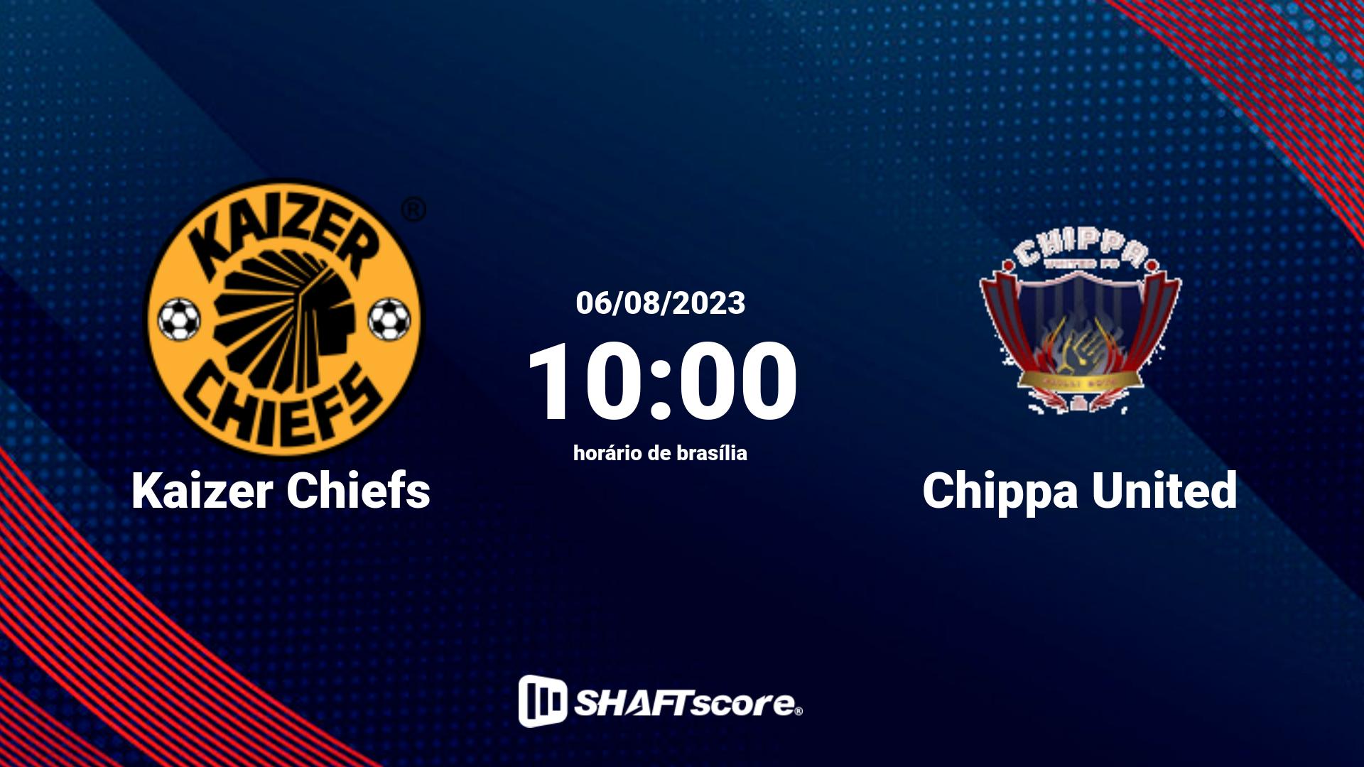 Estatísticas do jogo Kaizer Chiefs vs Chippa United 06.08 10:00