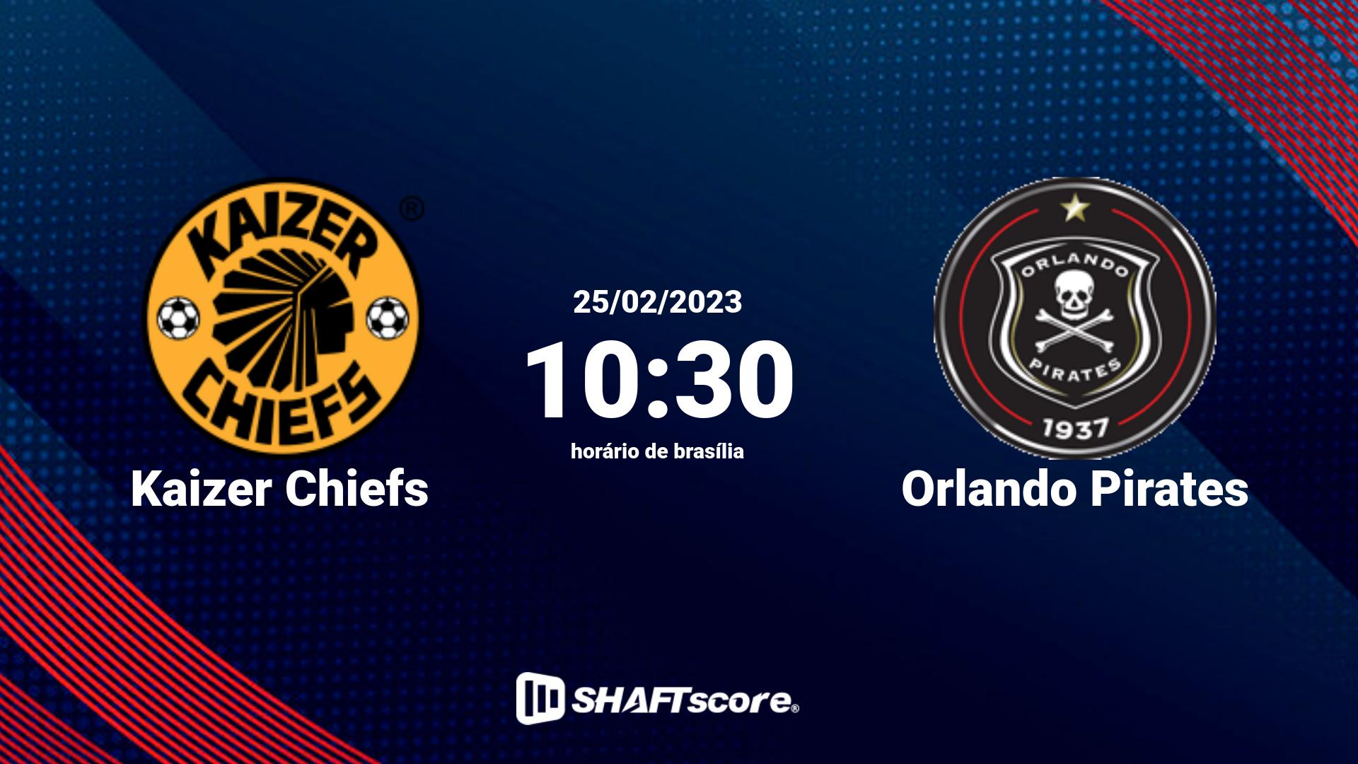 Estatísticas do jogo Kaizer Chiefs vs Orlando Pirates 25.02 10:30