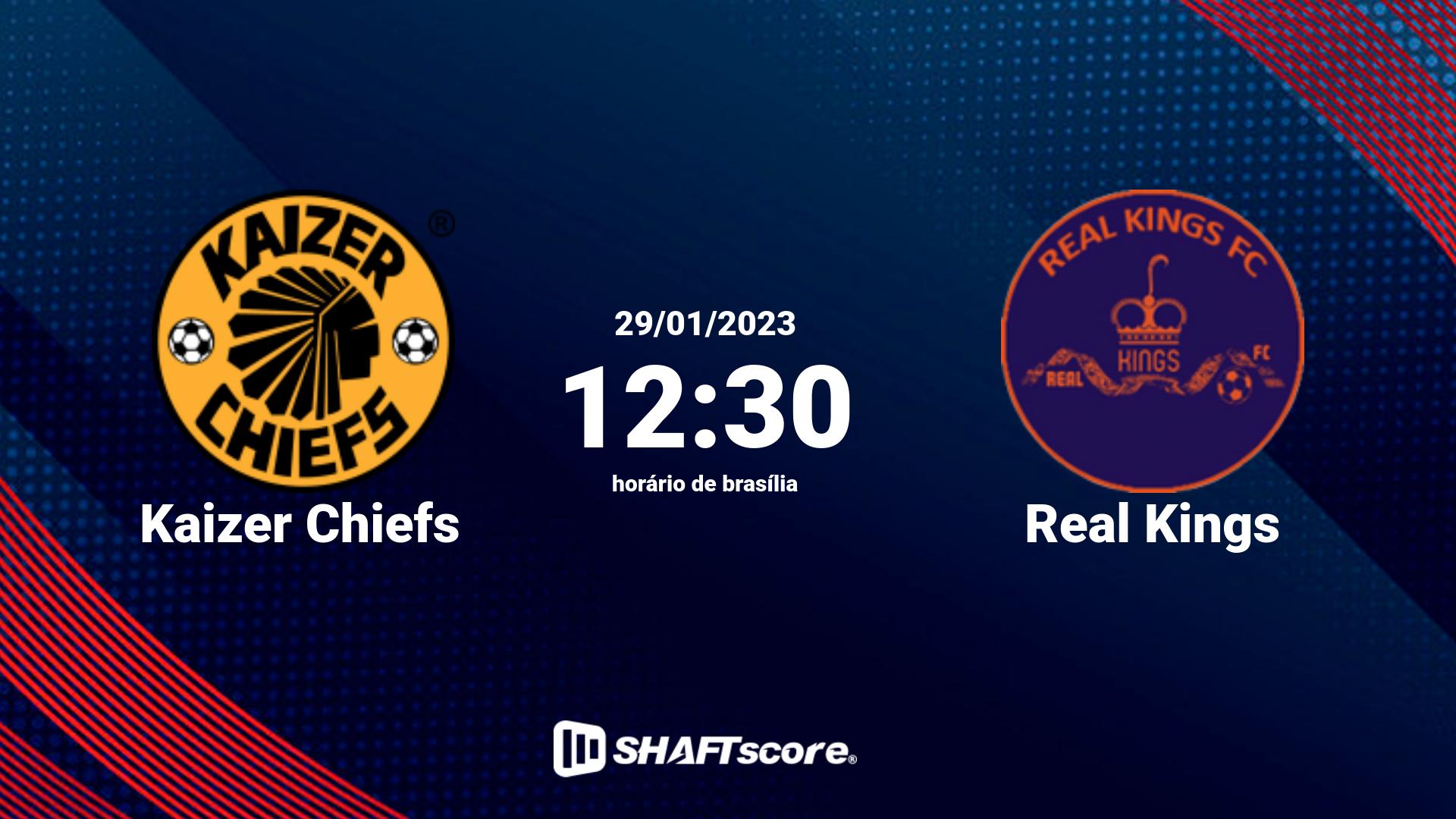 Estatísticas do jogo Kaizer Chiefs vs Real Kings 29.01 12:30