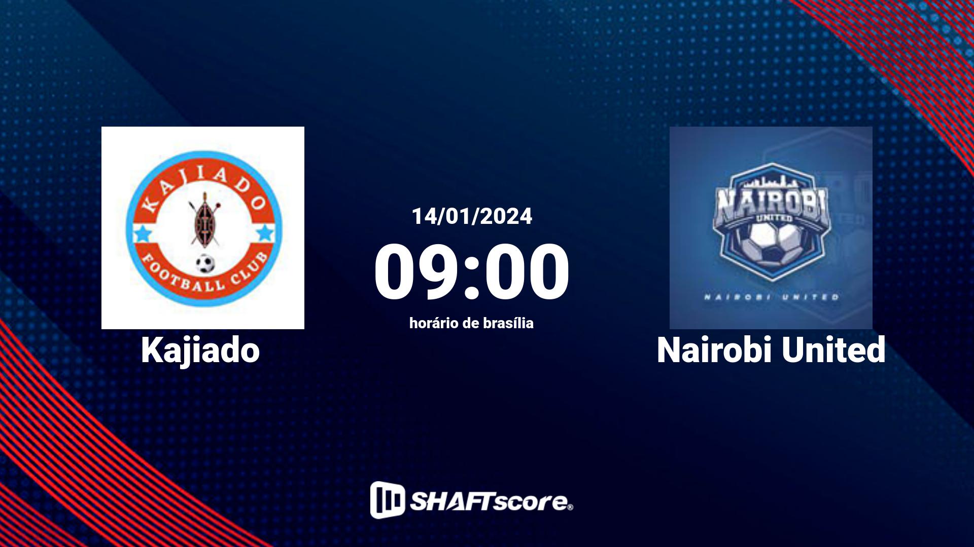 Estatísticas do jogo Kajiado vs Nairobi United 14.01 09:00