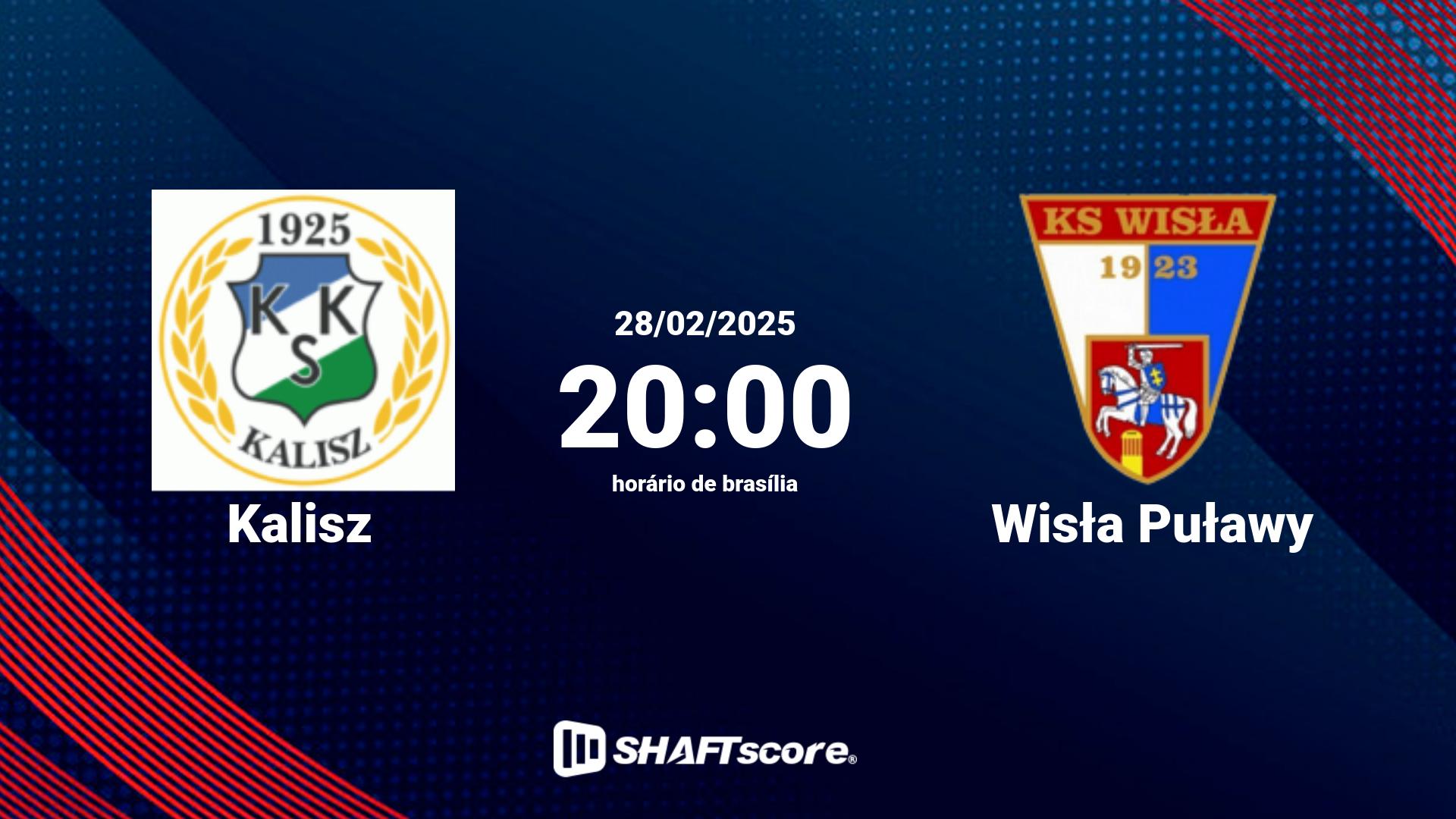 Estatísticas do jogo Kalisz vs Wisła Puławy 28.02 20:00