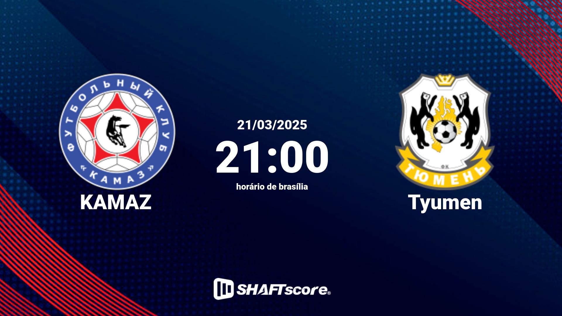 Estatísticas do jogo KAMAZ vs Tyumen 21.03 21:00