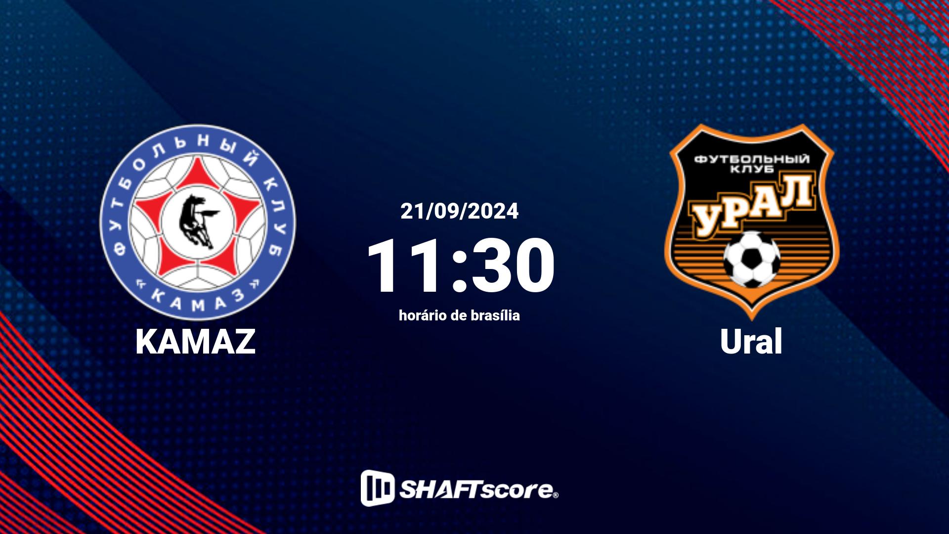 Estatísticas do jogo KAMAZ vs Ural 21.09 11:30