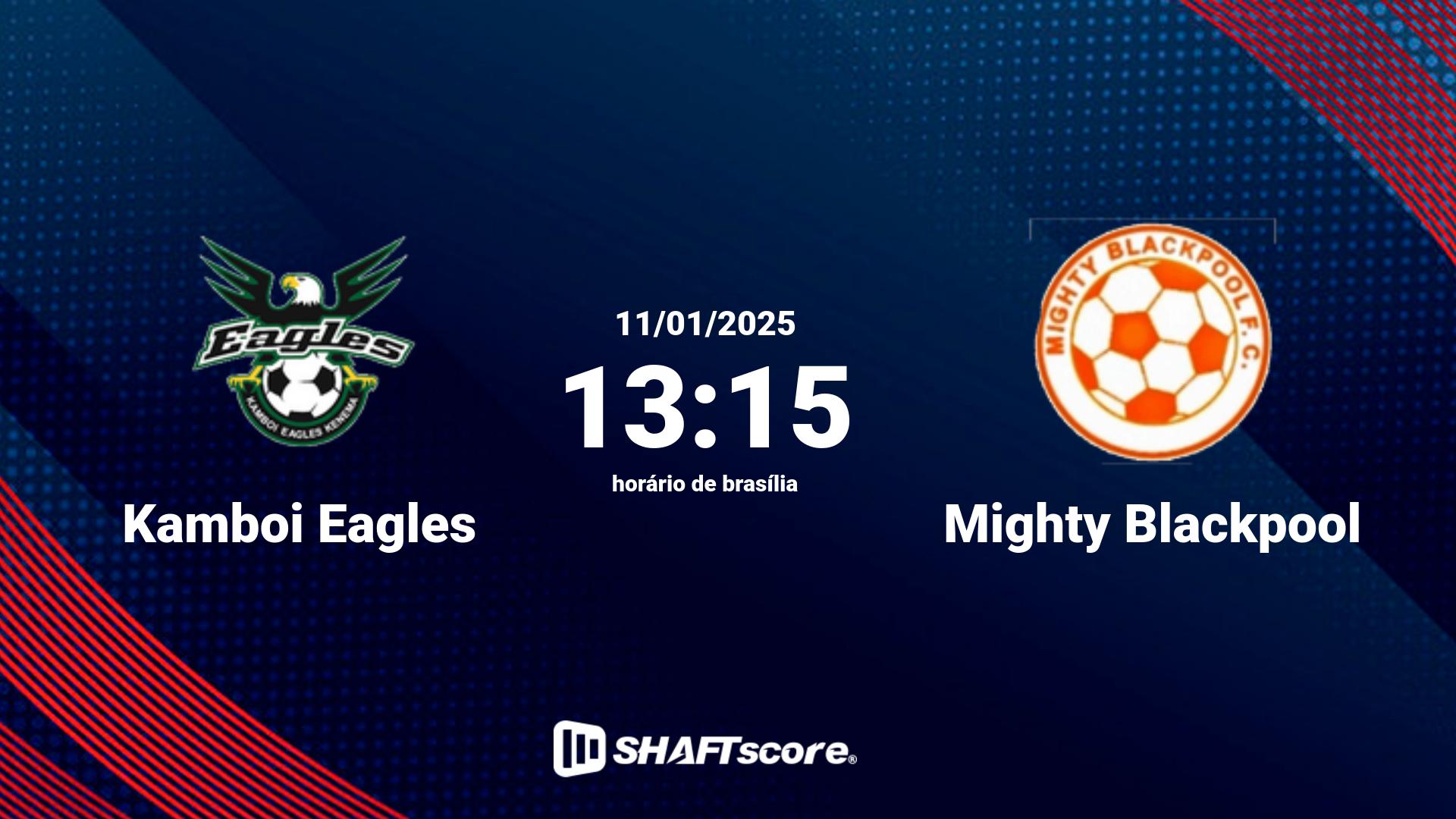 Estatísticas do jogo Kamboi Eagles vs Mighty Blackpool 11.01 13:15