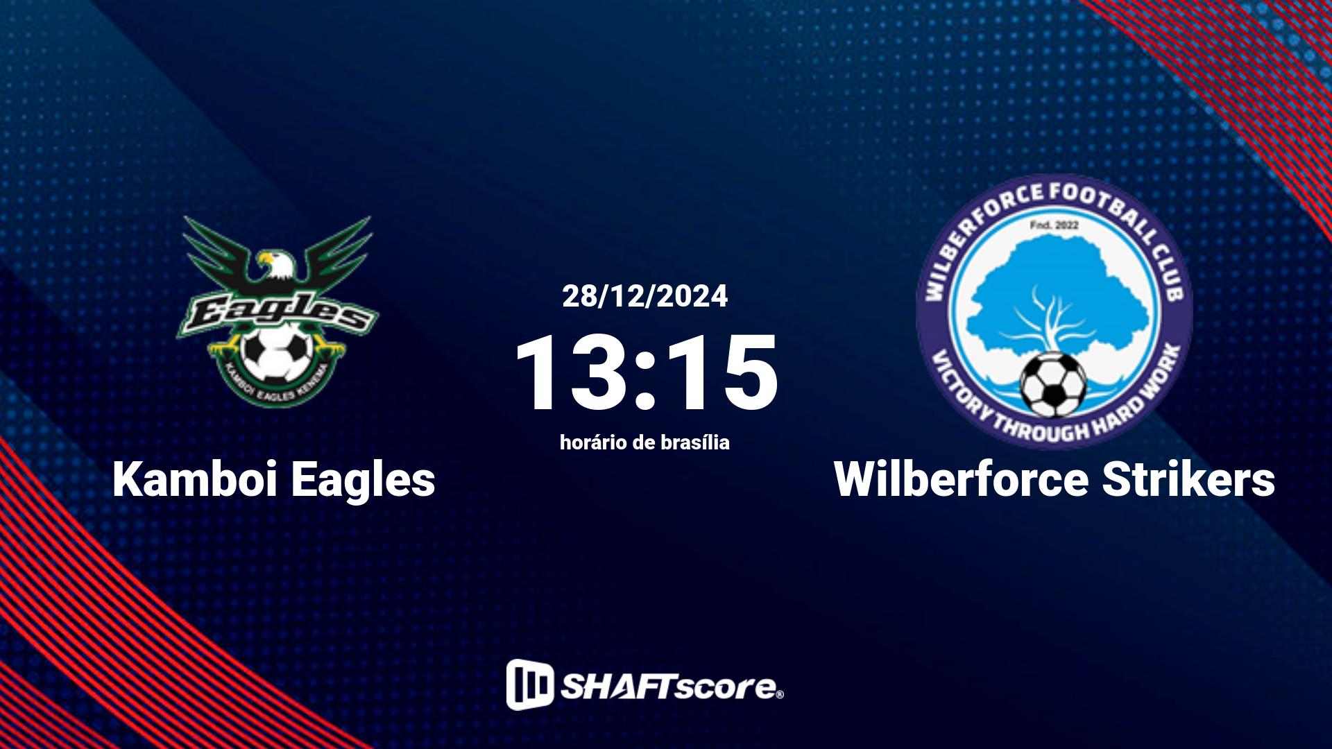 Estatísticas do jogo Kamboi Eagles vs Wilberforce Strikers 28.12 13:15