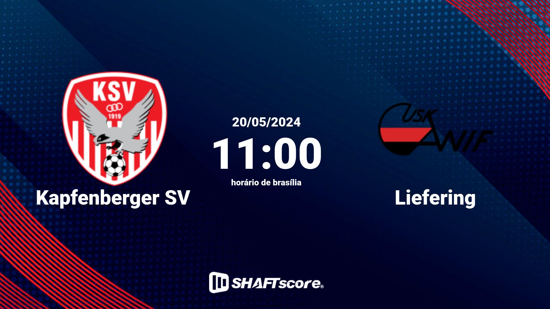 Estatísticas do jogo Kapfenberger SV vs Liefering 20.05 11:00