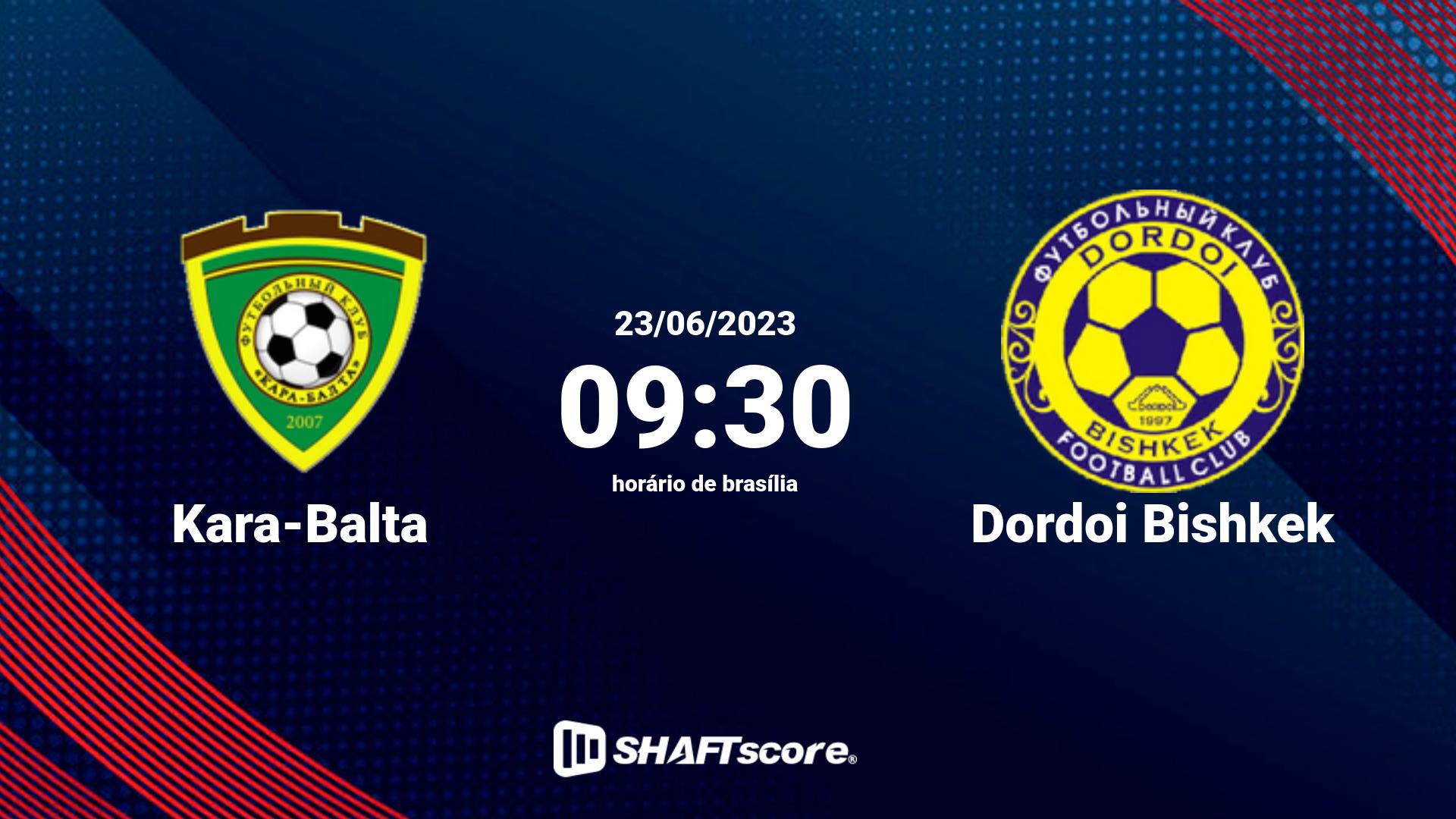 Estatísticas do jogo Kara-Balta vs Dordoi Bishkek 23.06 09:30