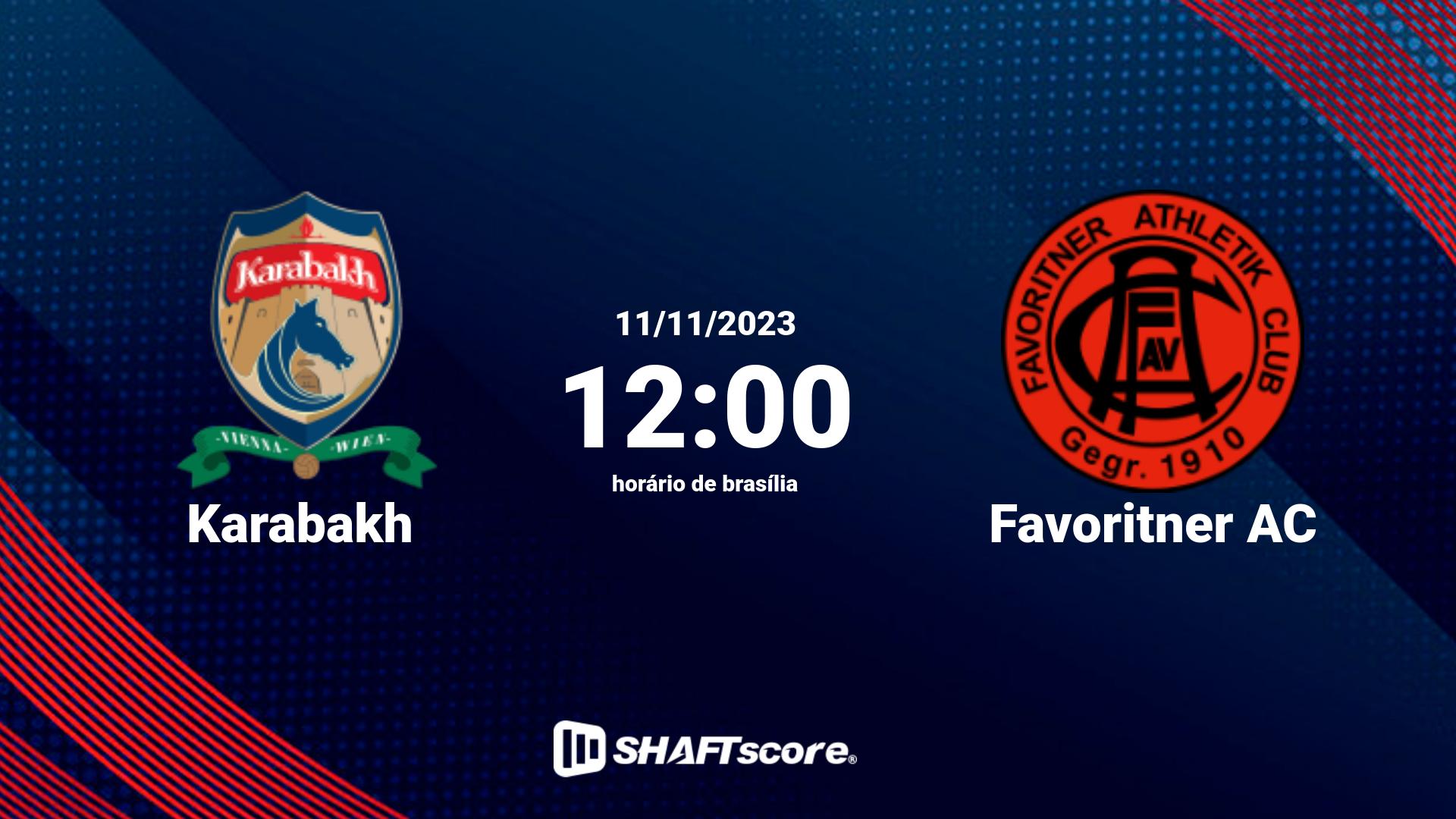 Estatísticas do jogo Karabakh vs Favoritner AC 11.11 12:00