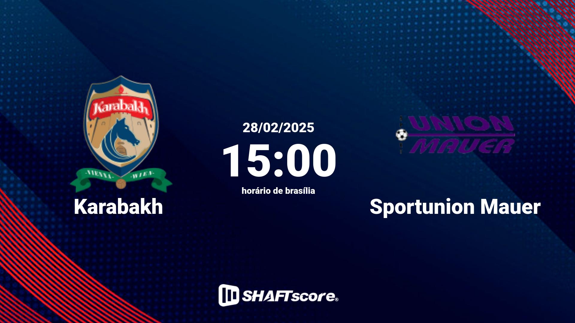 Estatísticas do jogo Karabakh vs Sportunion Mauer 28.02 15:00