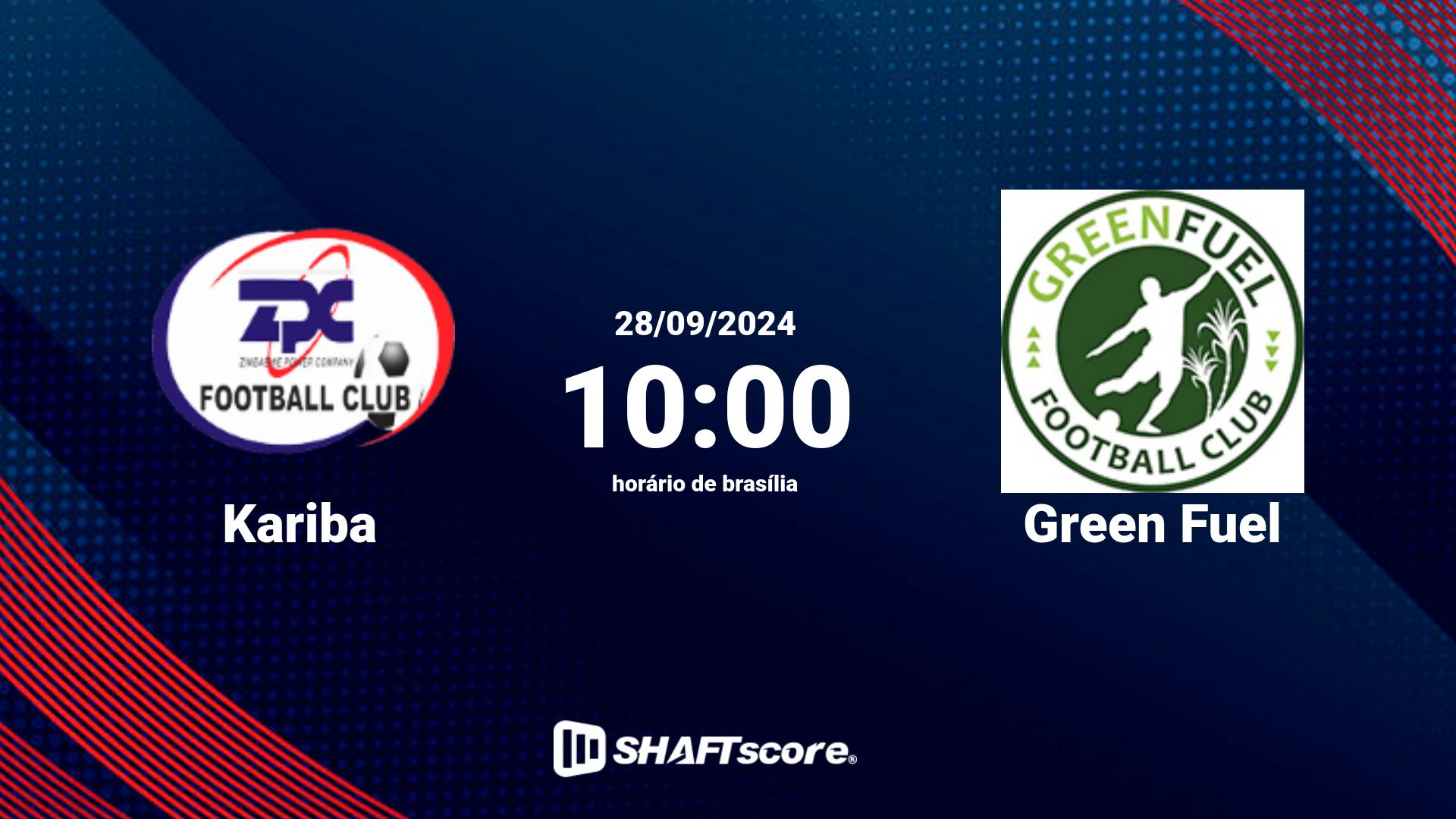 Estatísticas do jogo Kariba vs Green Fuel 28.09 10:00