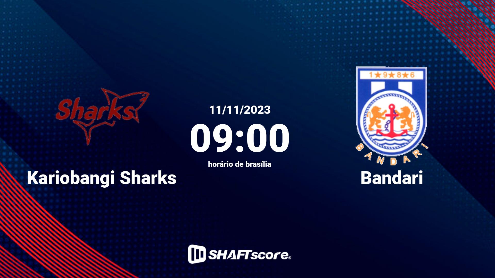 Estatísticas do jogo Kariobangi Sharks vs Bandari 11.11 09:00