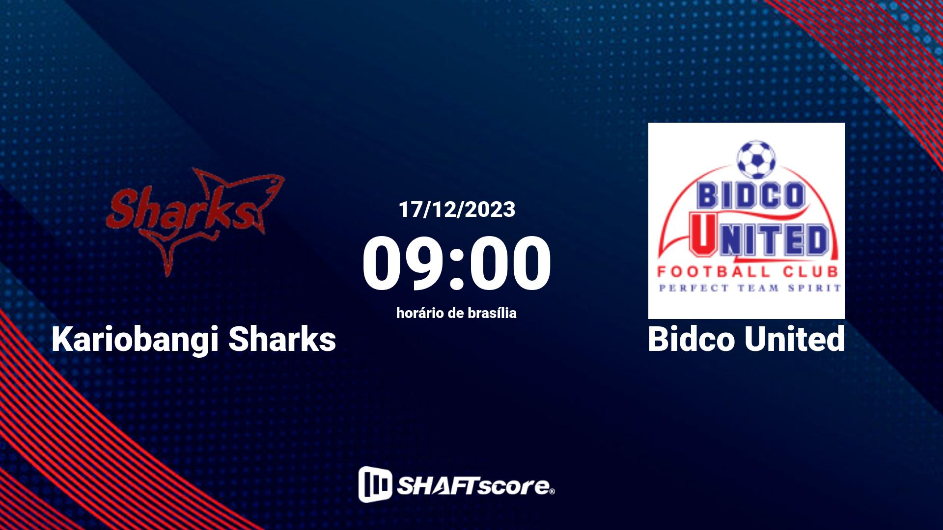 Estatísticas do jogo Kariobangi Sharks vs Bidco United 17.12 09:00