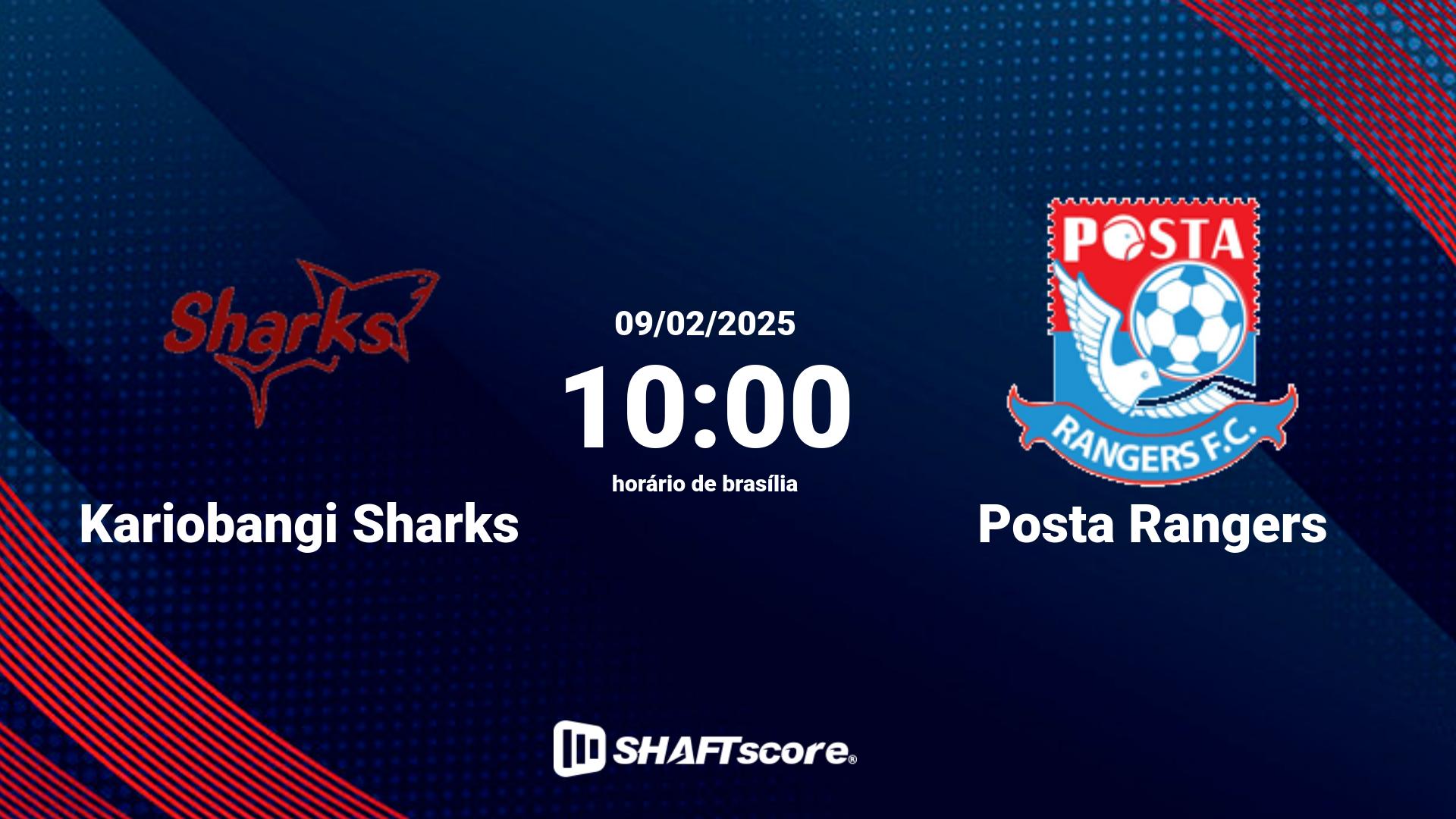 Estatísticas do jogo Kariobangi Sharks vs Posta Rangers 09.02 10:00