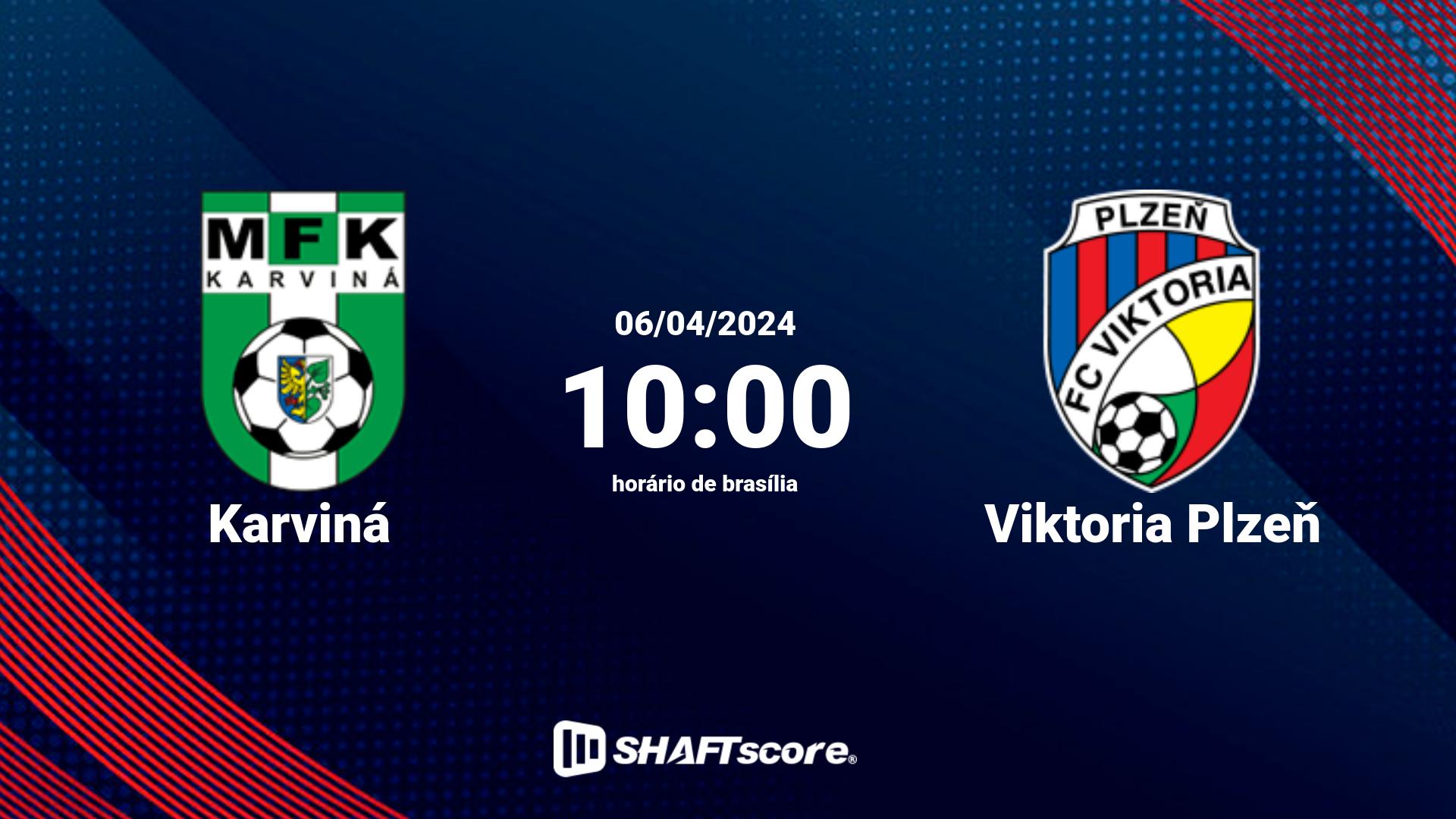 Estatísticas do jogo Karviná vs Viktoria Plzeň 06.04 10:00