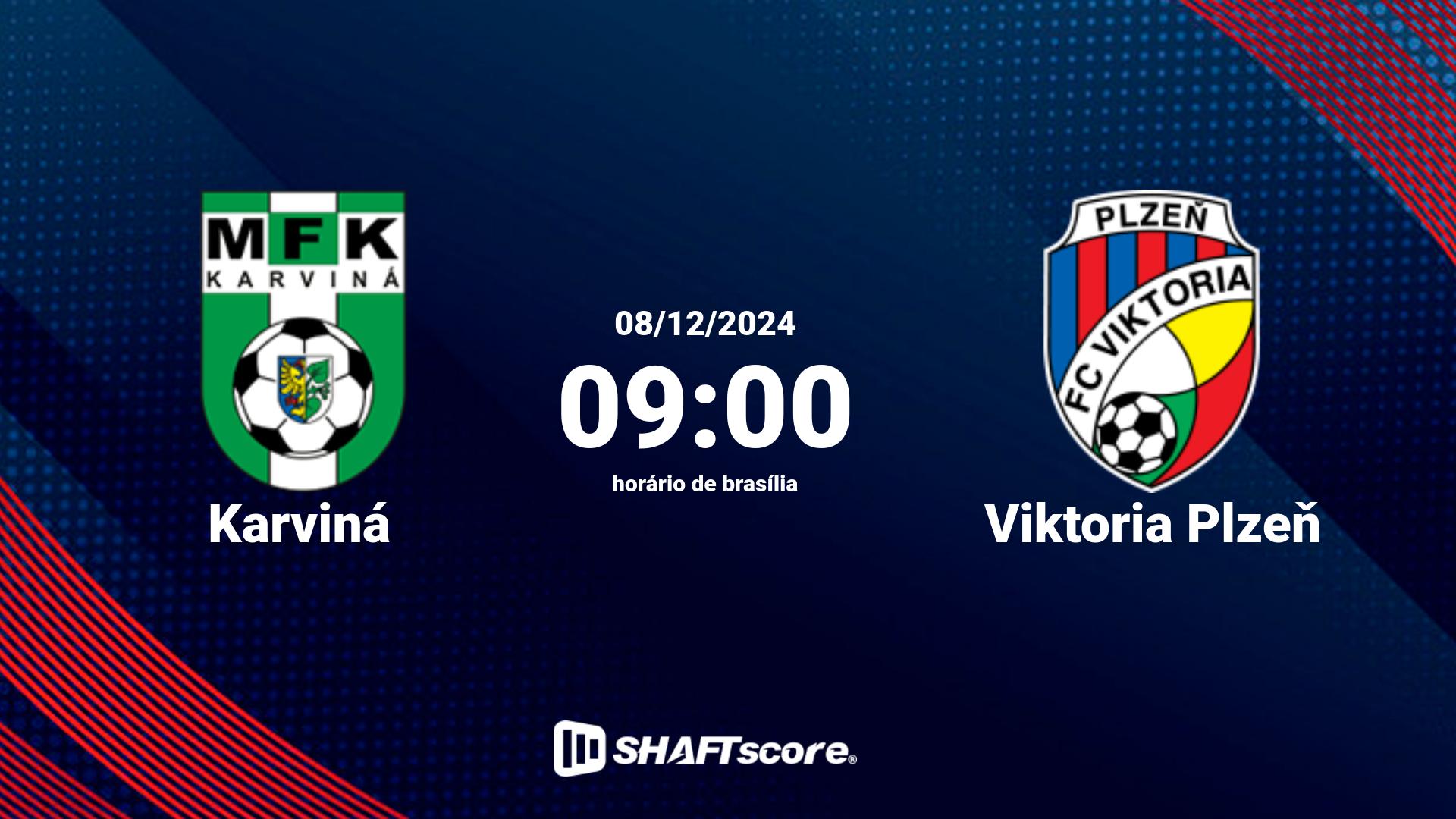 Estatísticas do jogo Karviná vs Viktoria Plzeň 08.12 09:00