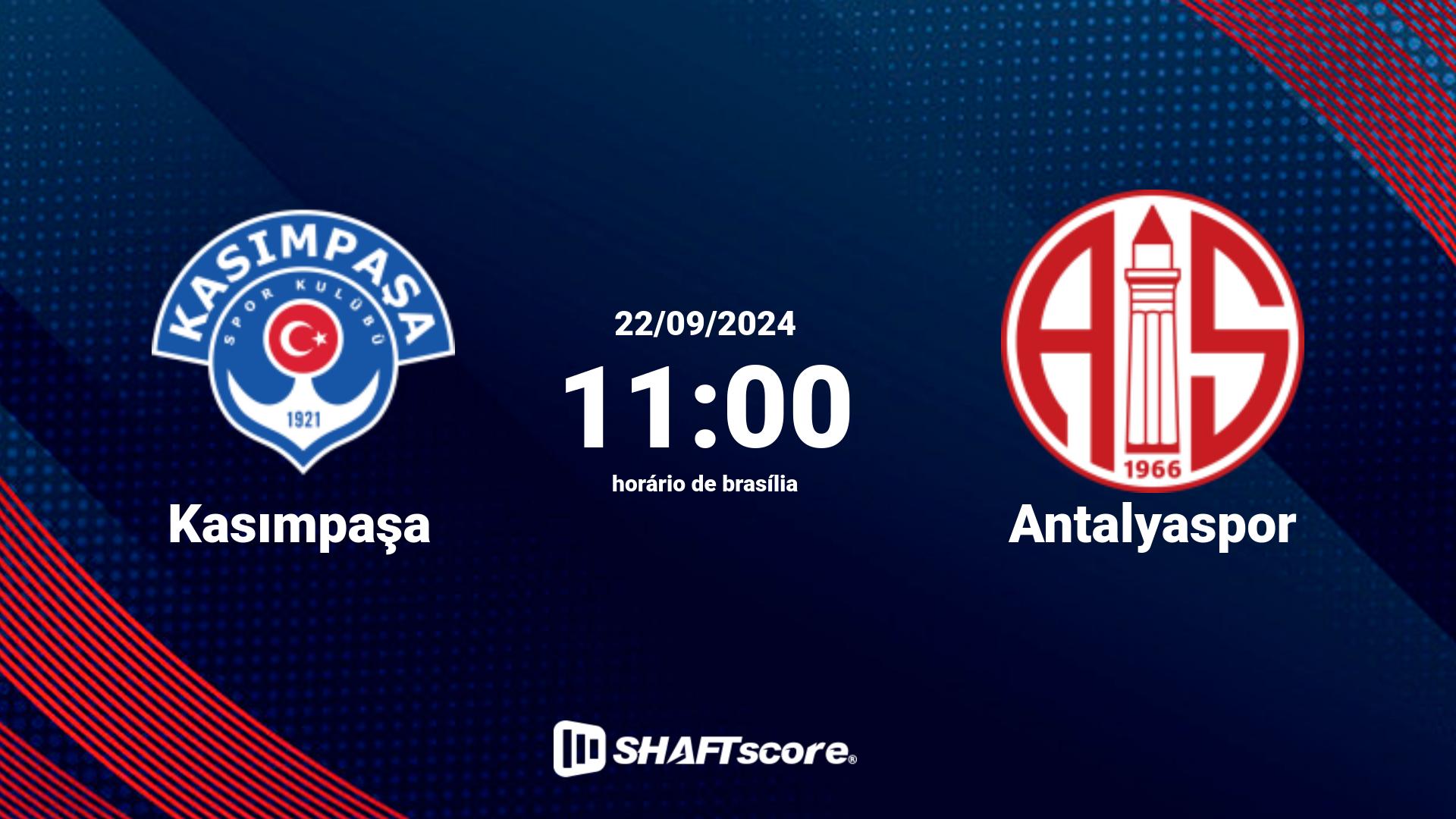 Estatísticas do jogo Kasımpaşa vs Antalyaspor 22.09 11:00