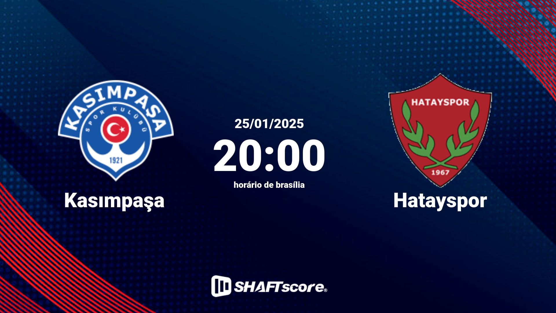 Estatísticas do jogo Kasımpaşa vs Hatayspor 25.01 20:00