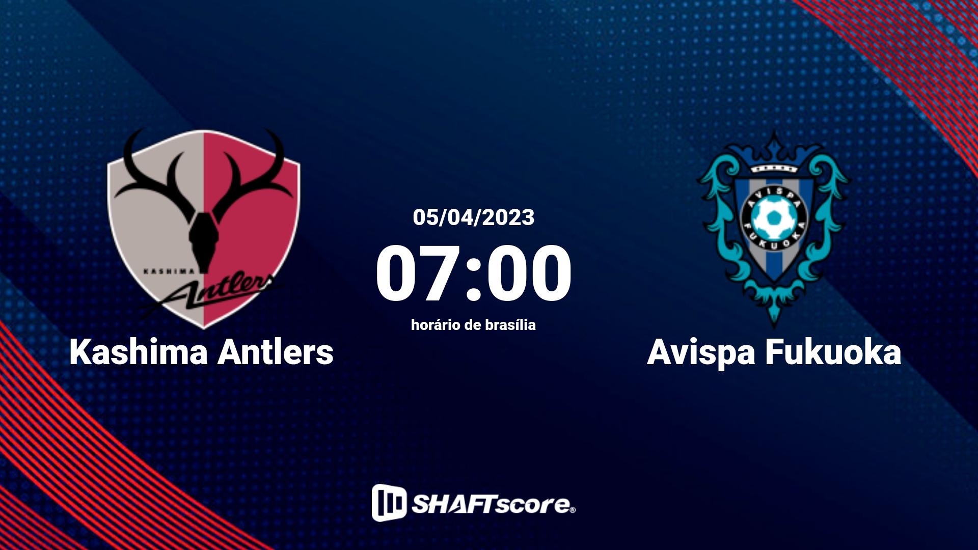 Estatísticas do jogo Kashima Antlers vs Avispa Fukuoka 05.04 07:00