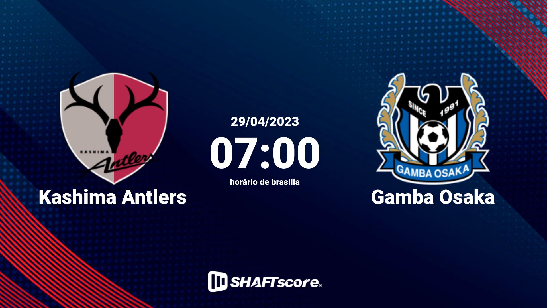 Estatísticas do jogo Kashima Antlers vs Gamba Osaka 29.04 07:00