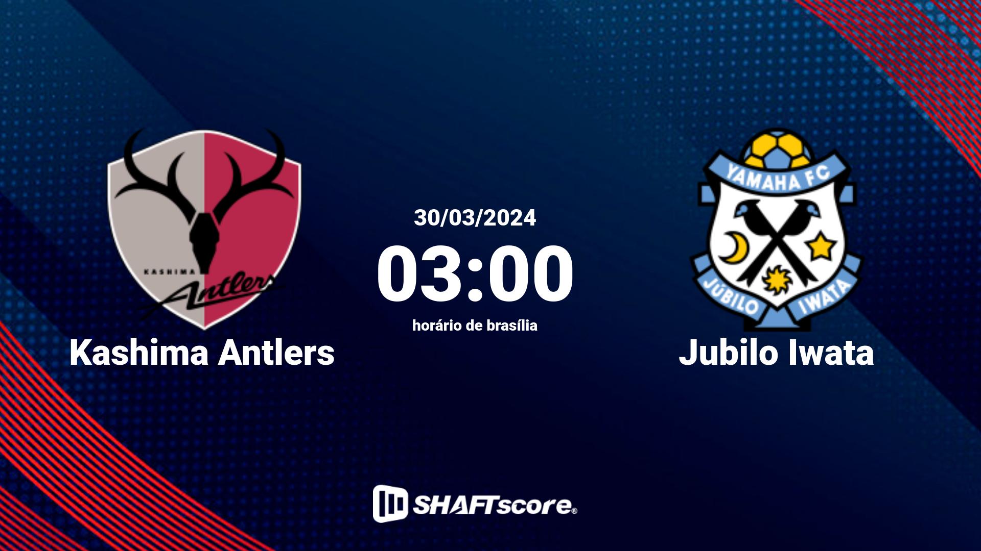 Estatísticas do jogo Kashima Antlers vs Jubilo Iwata 30.03 03:00