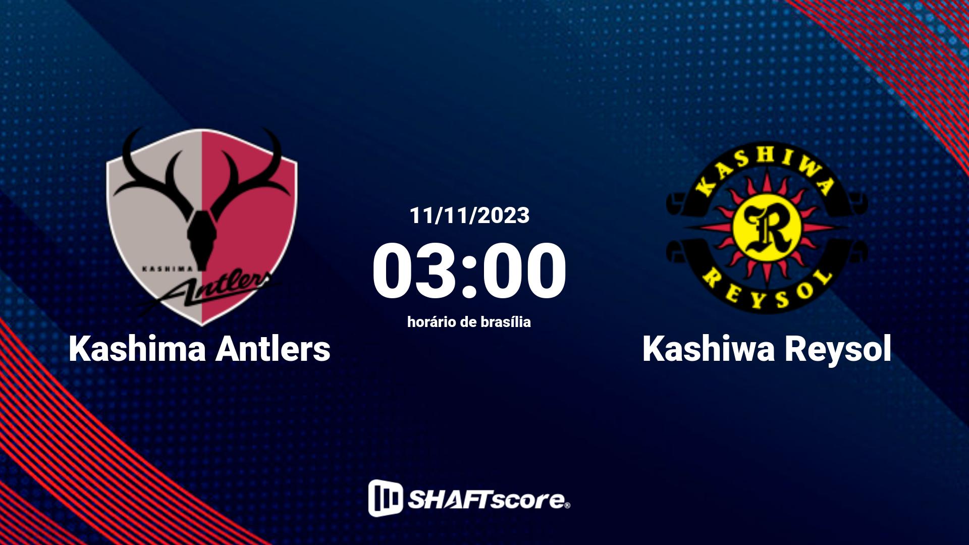 Estatísticas do jogo Kashima Antlers vs Kashiwa Reysol 11.11 03:00