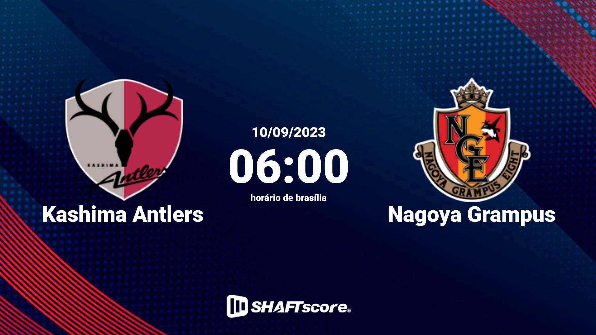 Estatísticas do jogo Kashima Antlers vs Nagoya Grampus 10.09 06:00