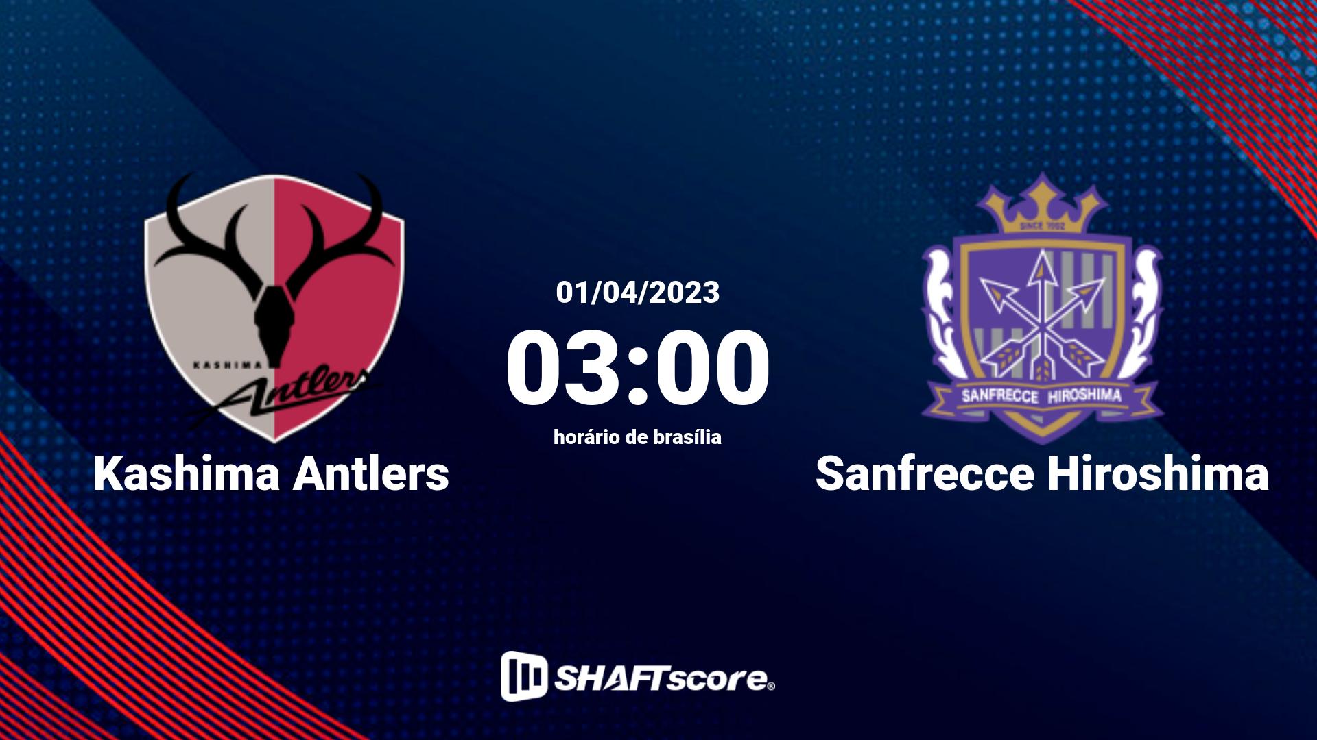 Estatísticas do jogo Kashima Antlers vs Sanfrecce Hiroshima 01.04 03:00