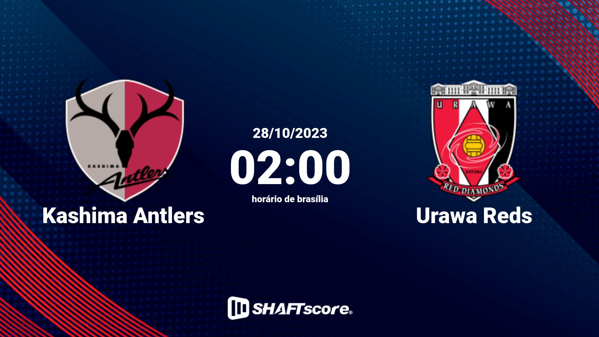 Estatísticas do jogo Kashima Antlers vs Urawa Reds 28.10 02:00