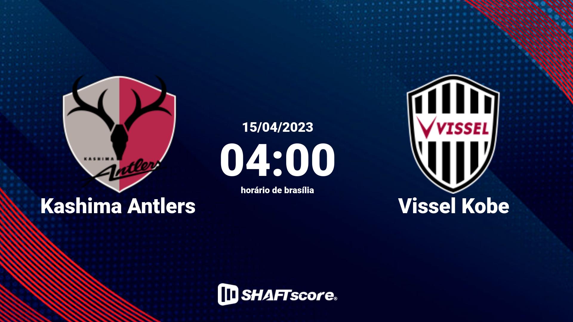 Estatísticas do jogo Kashima Antlers vs Vissel Kobe 15.04 04:00