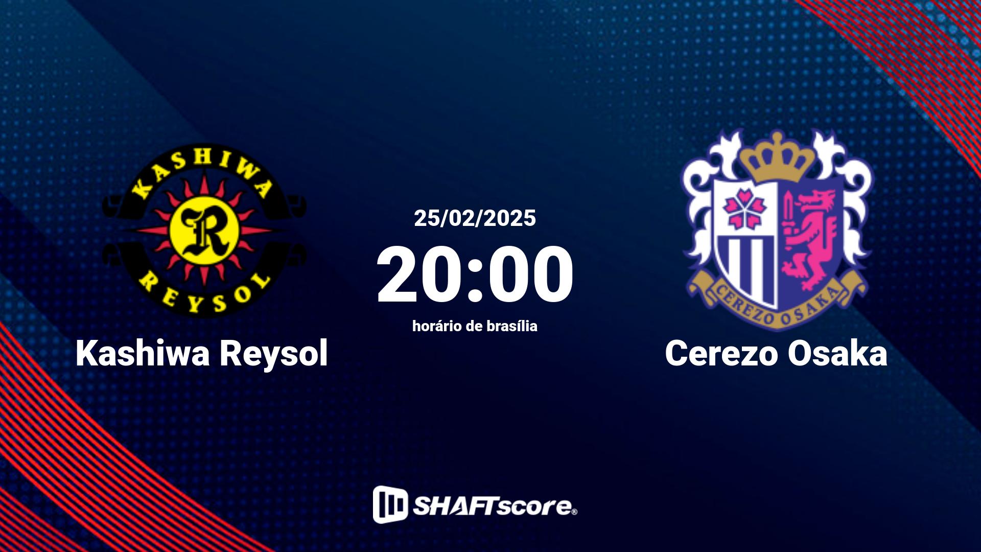 Estatísticas do jogo Kashiwa Reysol vs Cerezo Osaka 25.02 20:00