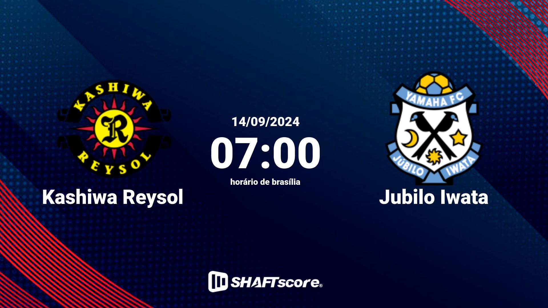 Estatísticas do jogo Kashiwa Reysol vs Jubilo Iwata 14.09 07:00