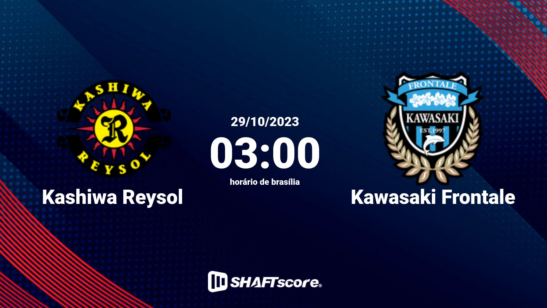 Estatísticas do jogo Kashiwa Reysol vs Kawasaki Frontale 29.10 03:00