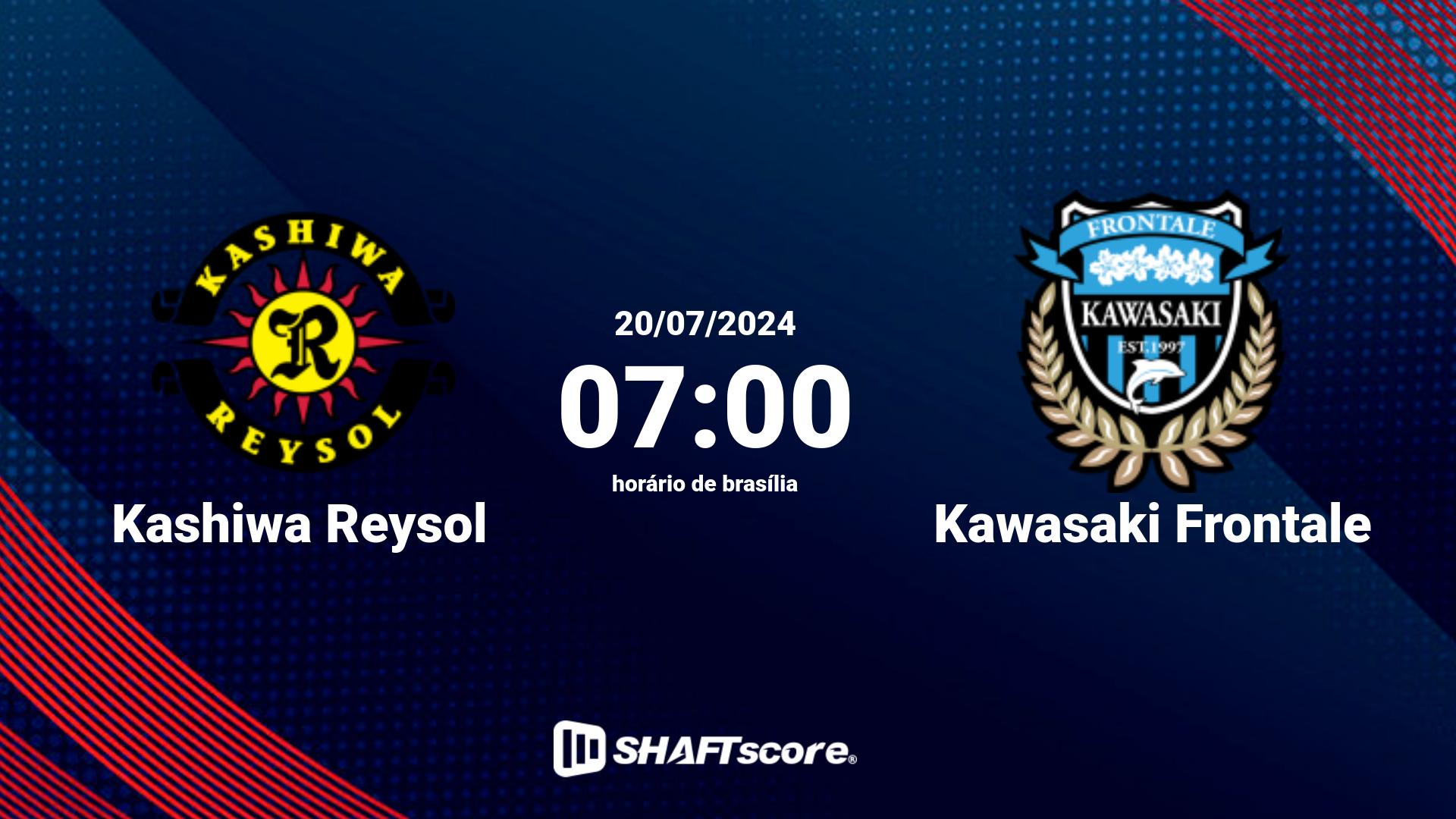 Estatísticas do jogo Kashiwa Reysol vs Kawasaki Frontale 20.07 07:00