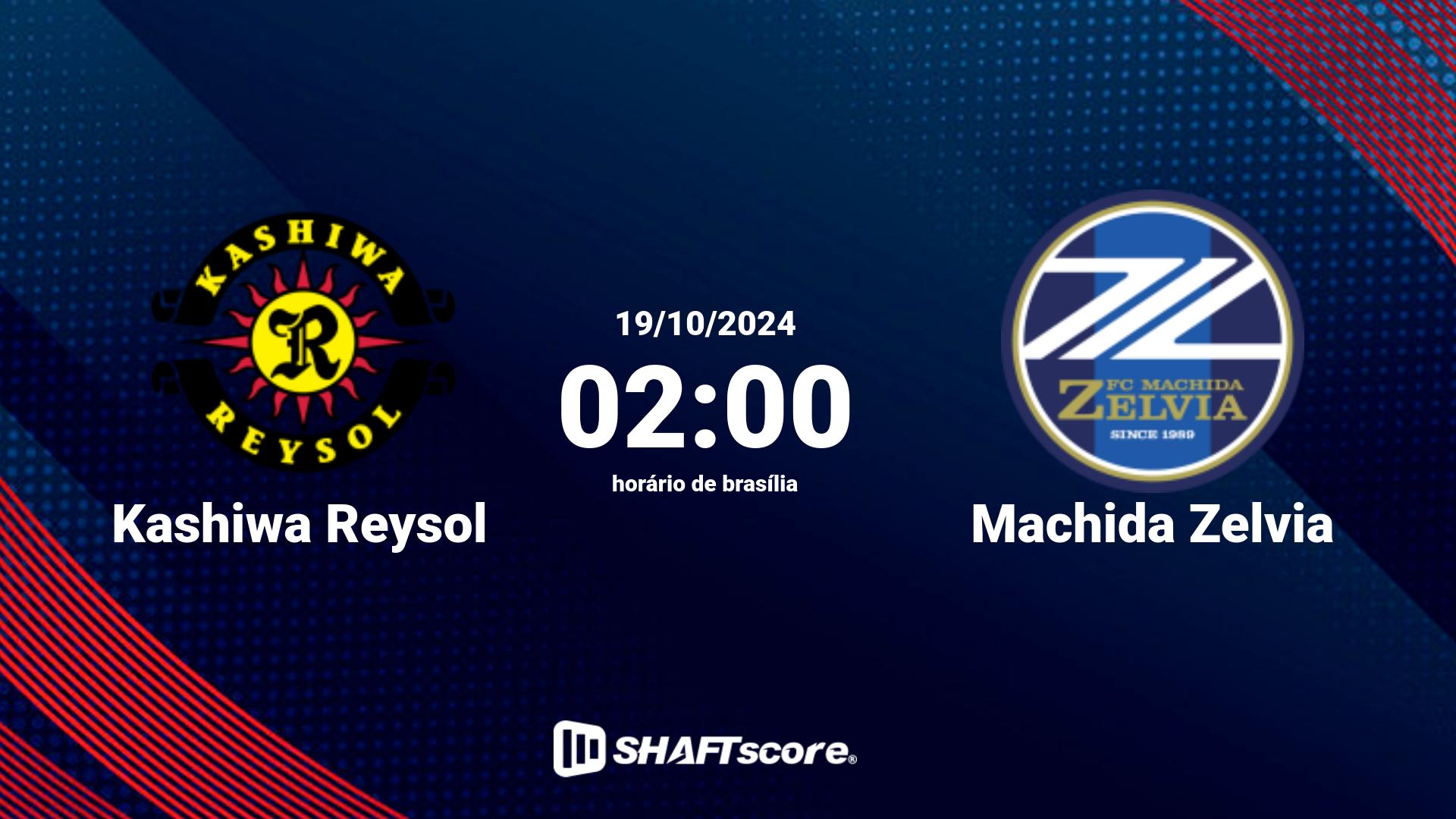 Estatísticas do jogo Kashiwa Reysol vs Machida Zelvia 19.10 02:00