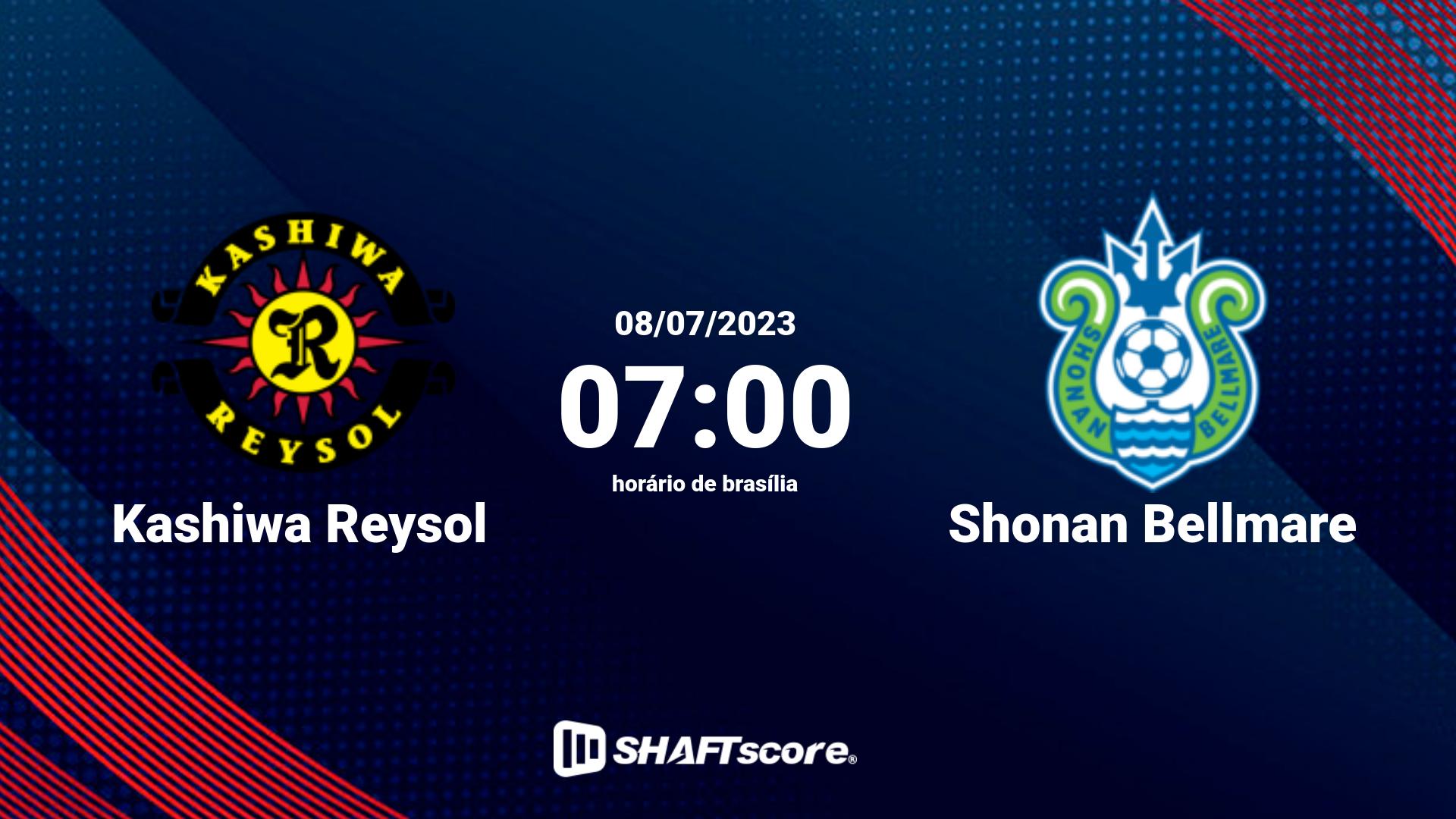 Estatísticas do jogo Kashiwa Reysol vs Shonan Bellmare 08.07 07:00