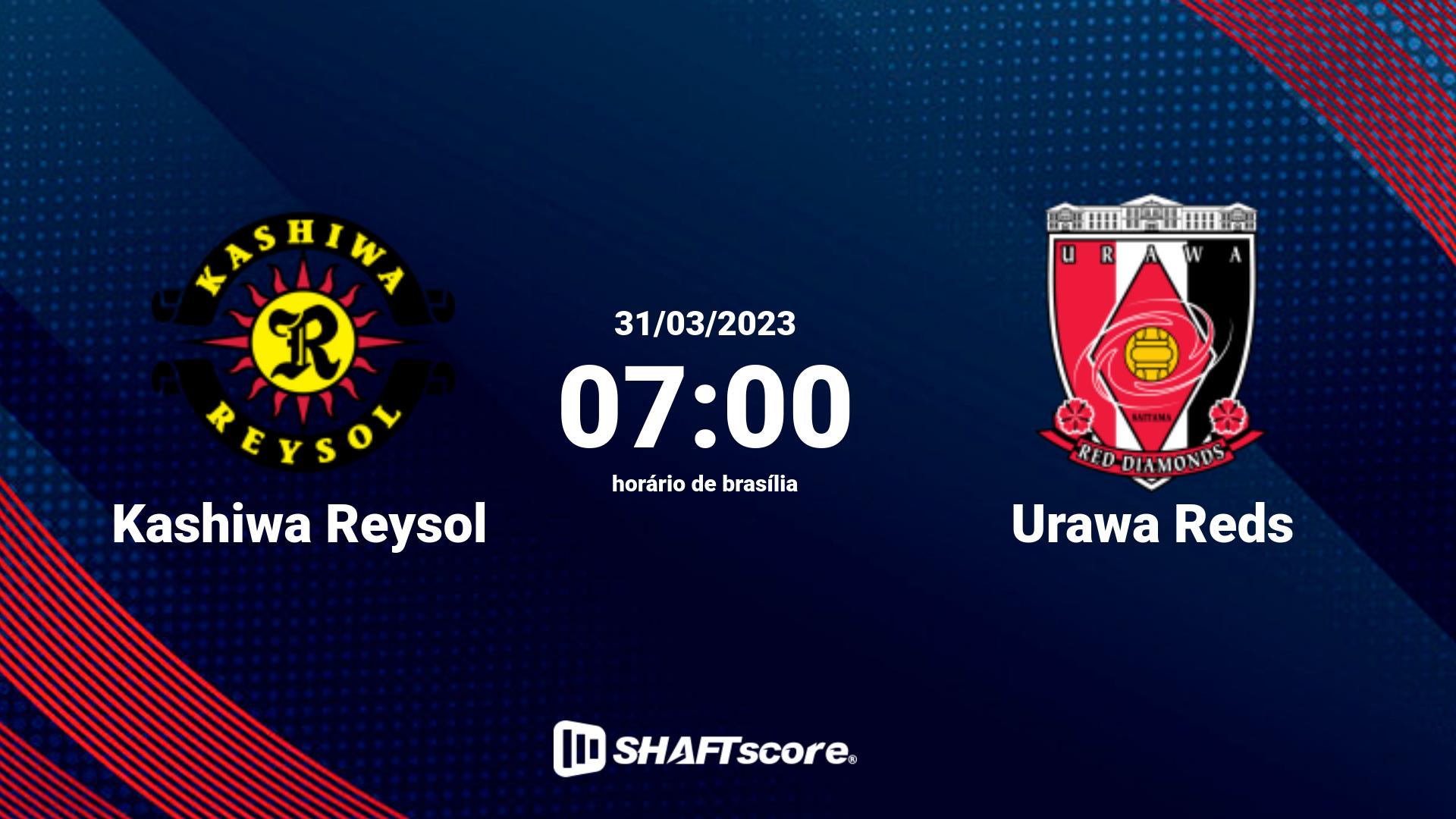 Estatísticas do jogo Kashiwa Reysol vs Urawa Reds 31.03 07:00