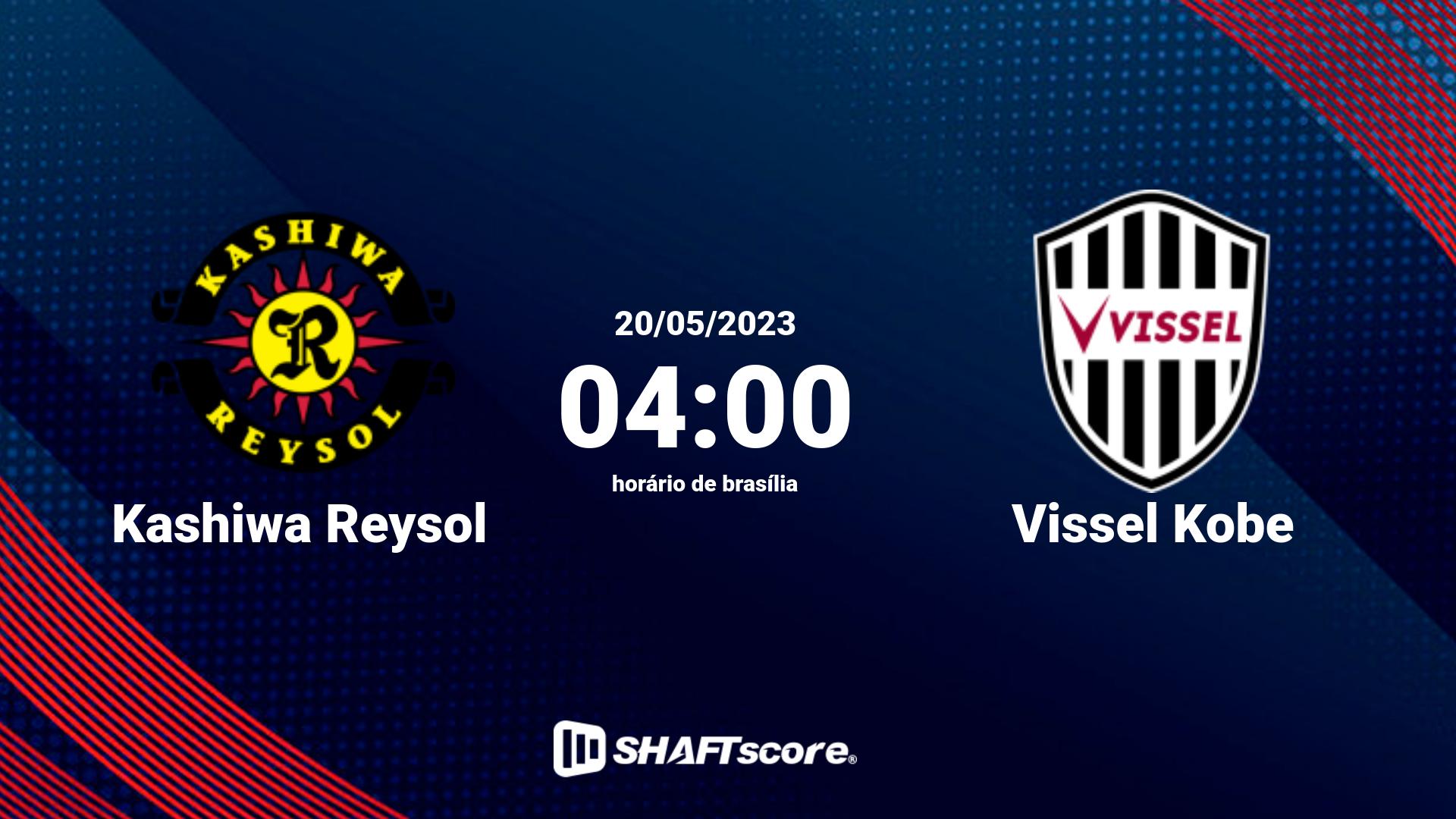 Estatísticas do jogo Kashiwa Reysol vs Vissel Kobe 20.05 04:00