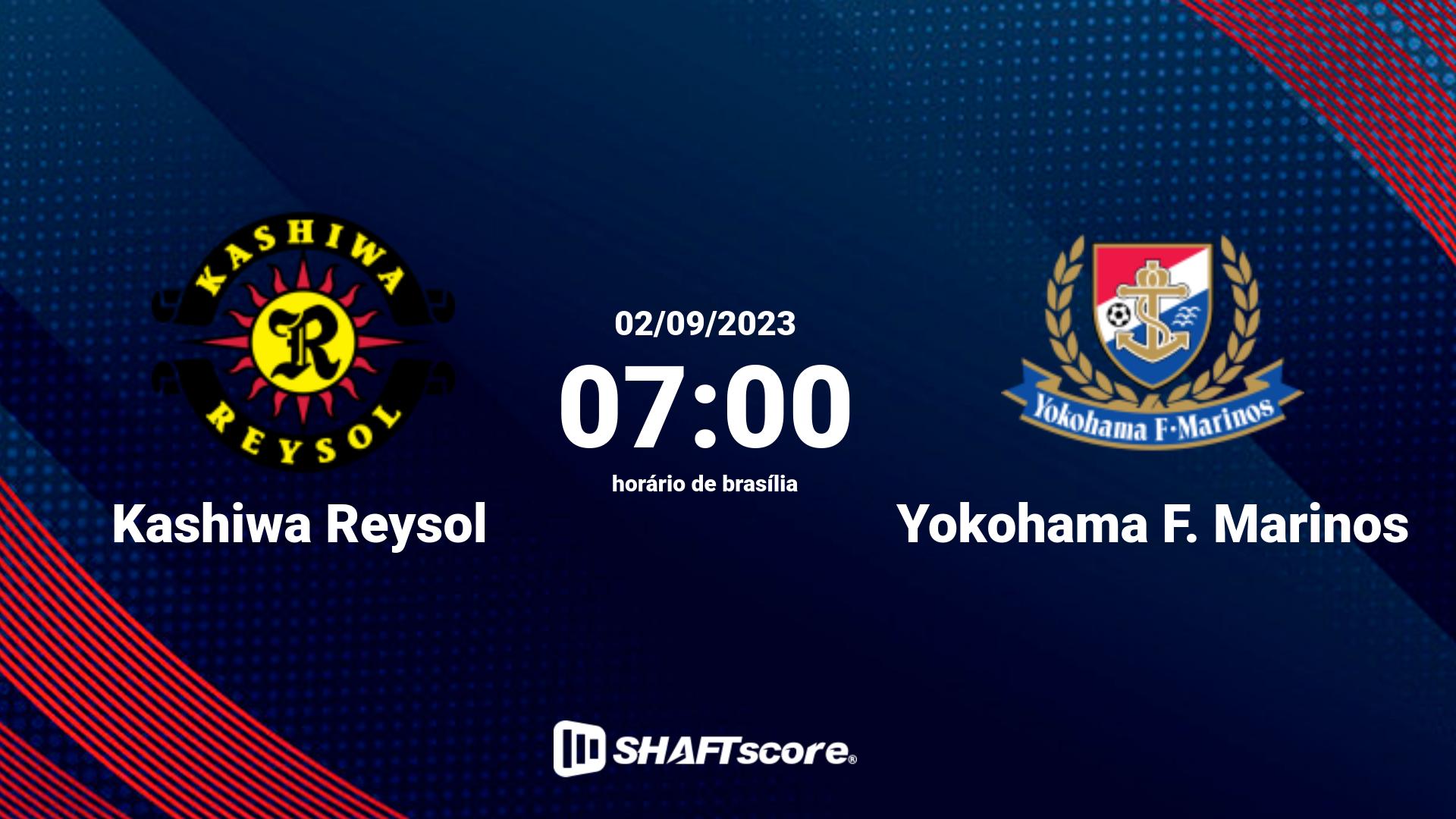 Estatísticas do jogo Kashiwa Reysol vs Yokohama F. Marinos 02.09 07:00