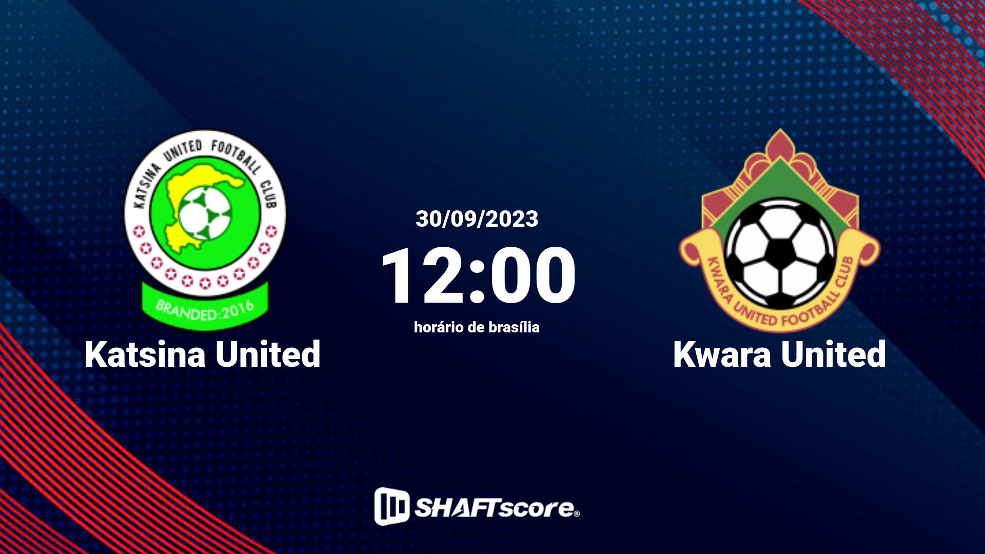 Estatísticas do jogo Katsina United vs Kwara United 30.09 12:00