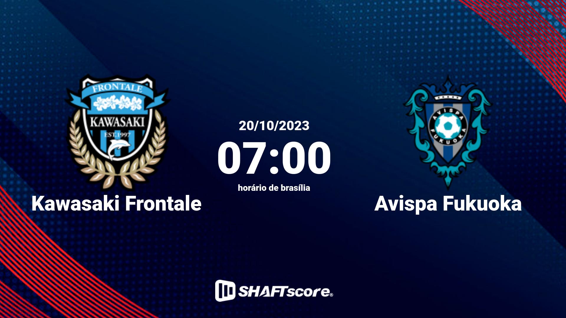 Estatísticas do jogo Kawasaki Frontale vs Avispa Fukuoka 20.10 07:00