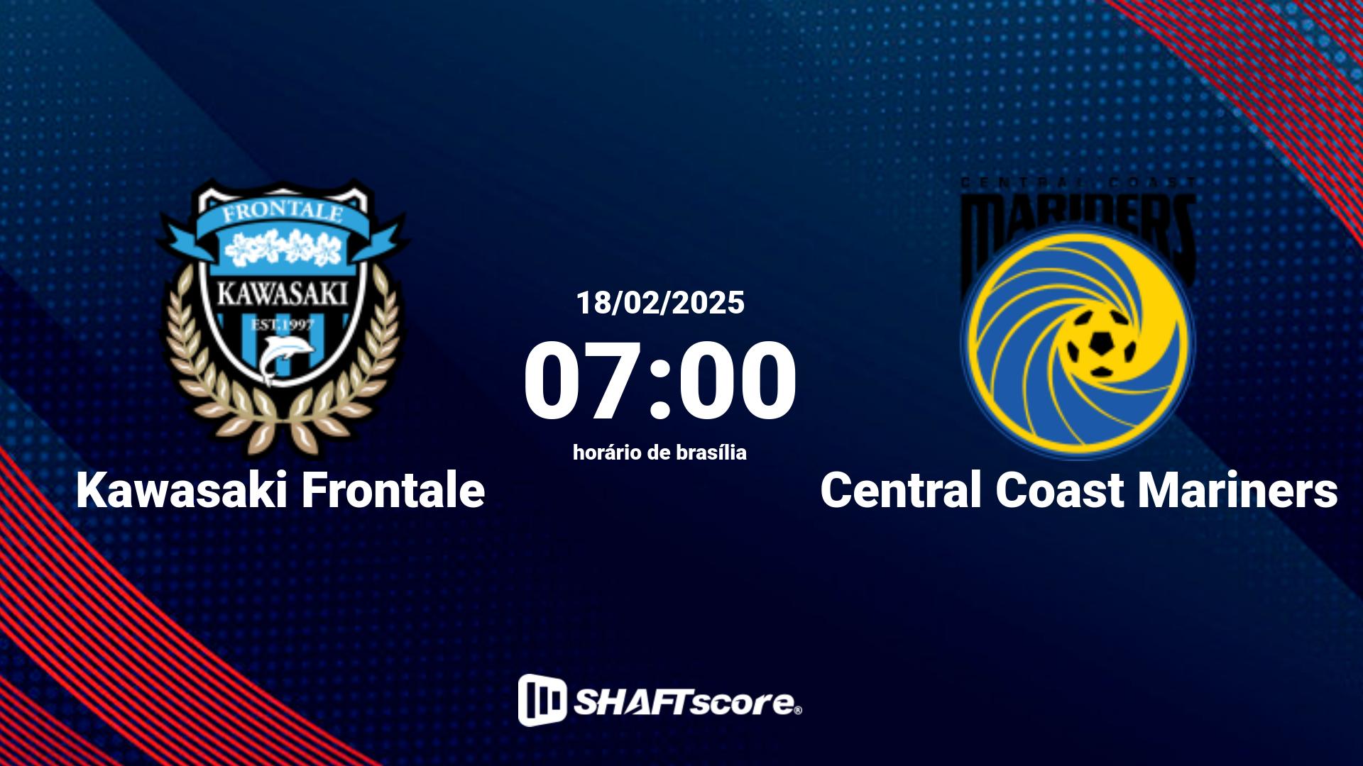 Estatísticas do jogo Kawasaki Frontale vs Central Coast Mariners 18.02 07:00