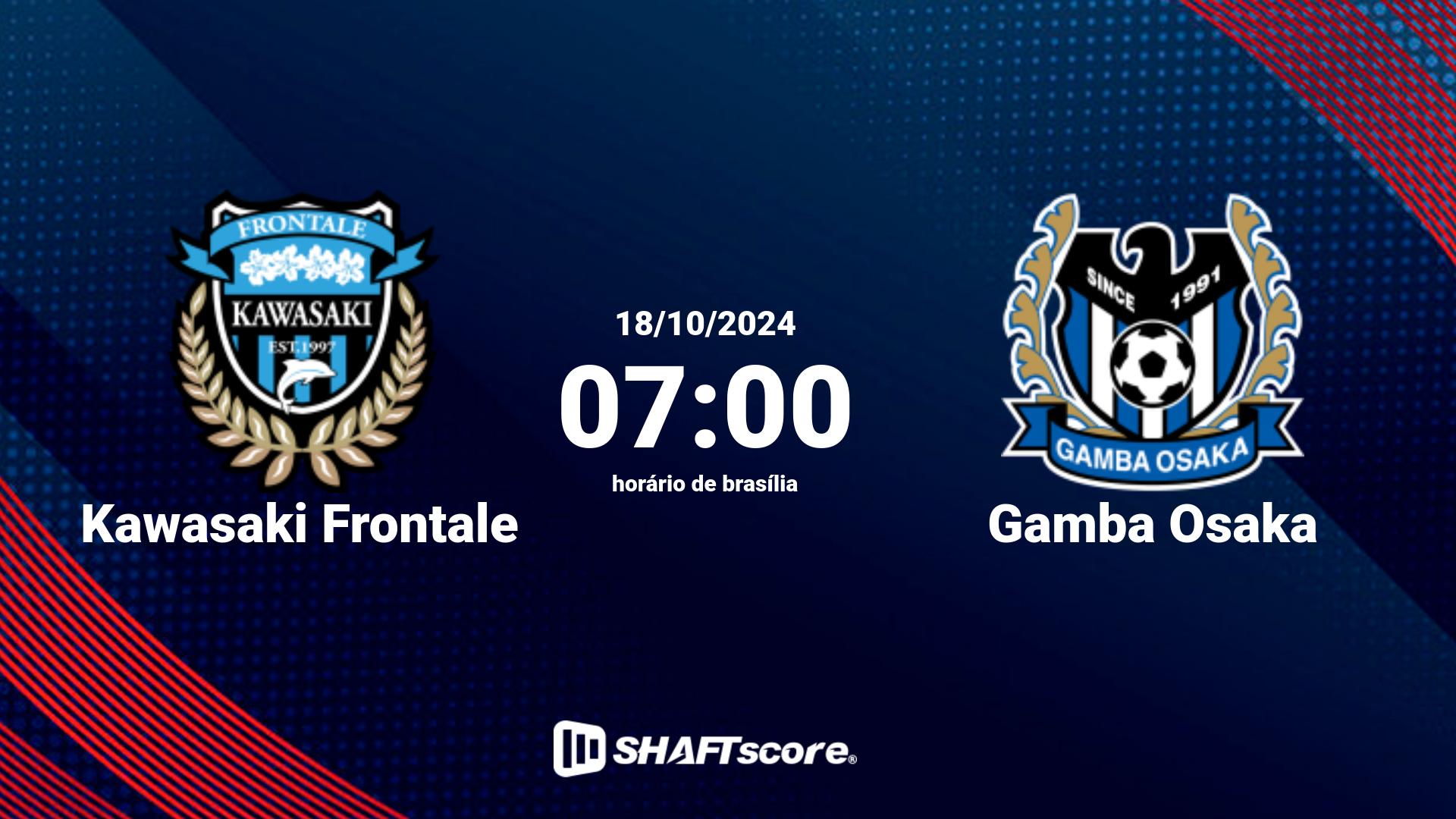 Estatísticas do jogo Kawasaki Frontale vs Gamba Osaka 18.10 07:00