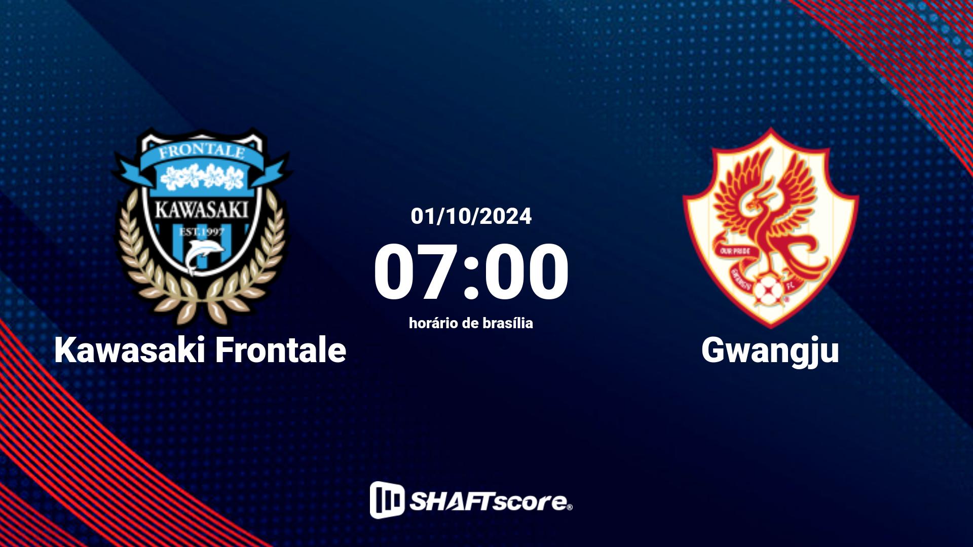 Estatísticas do jogo Kawasaki Frontale vs Gwangju 01.10 07:00