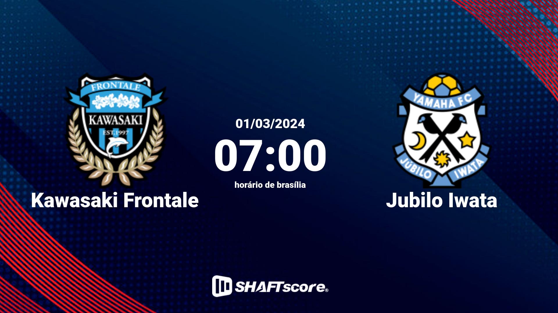 Estatísticas do jogo Kawasaki Frontale vs Jubilo Iwata 01.03 07:00