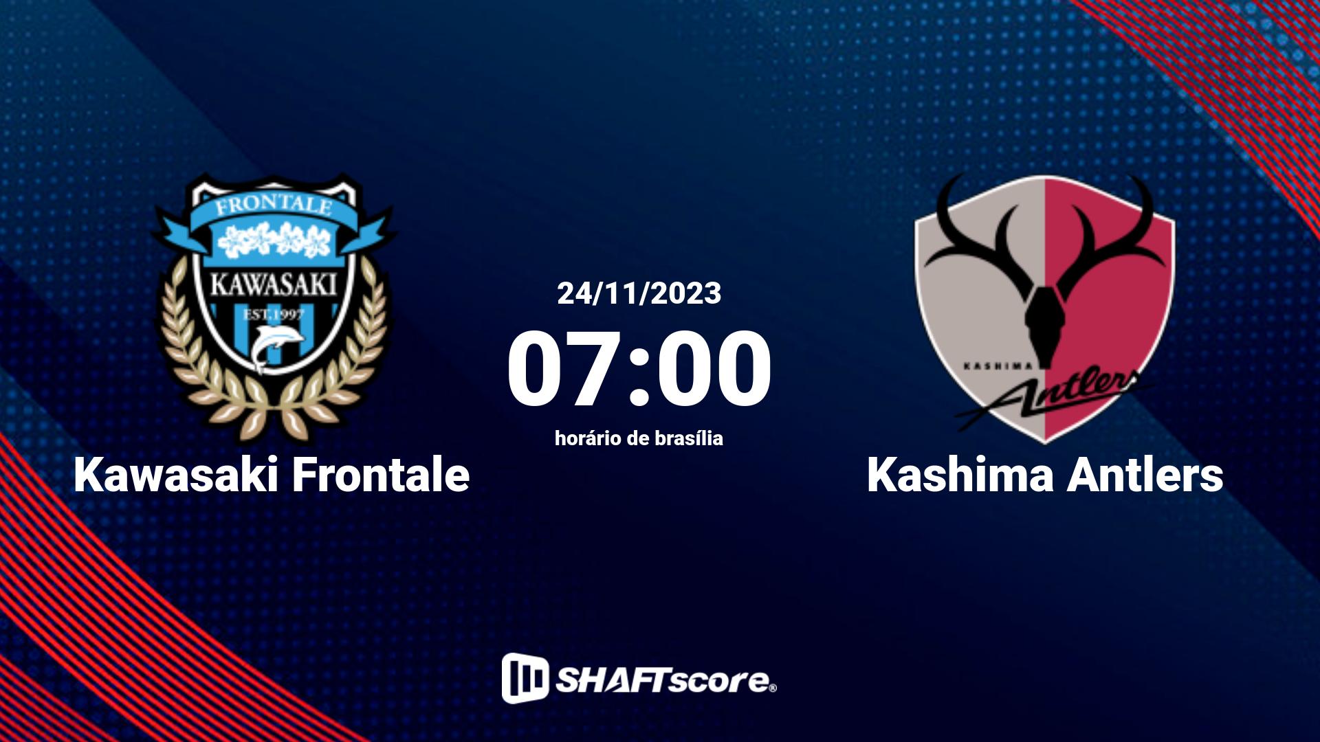 Estatísticas do jogo Kawasaki Frontale vs Kashima Antlers 24.11 07:00