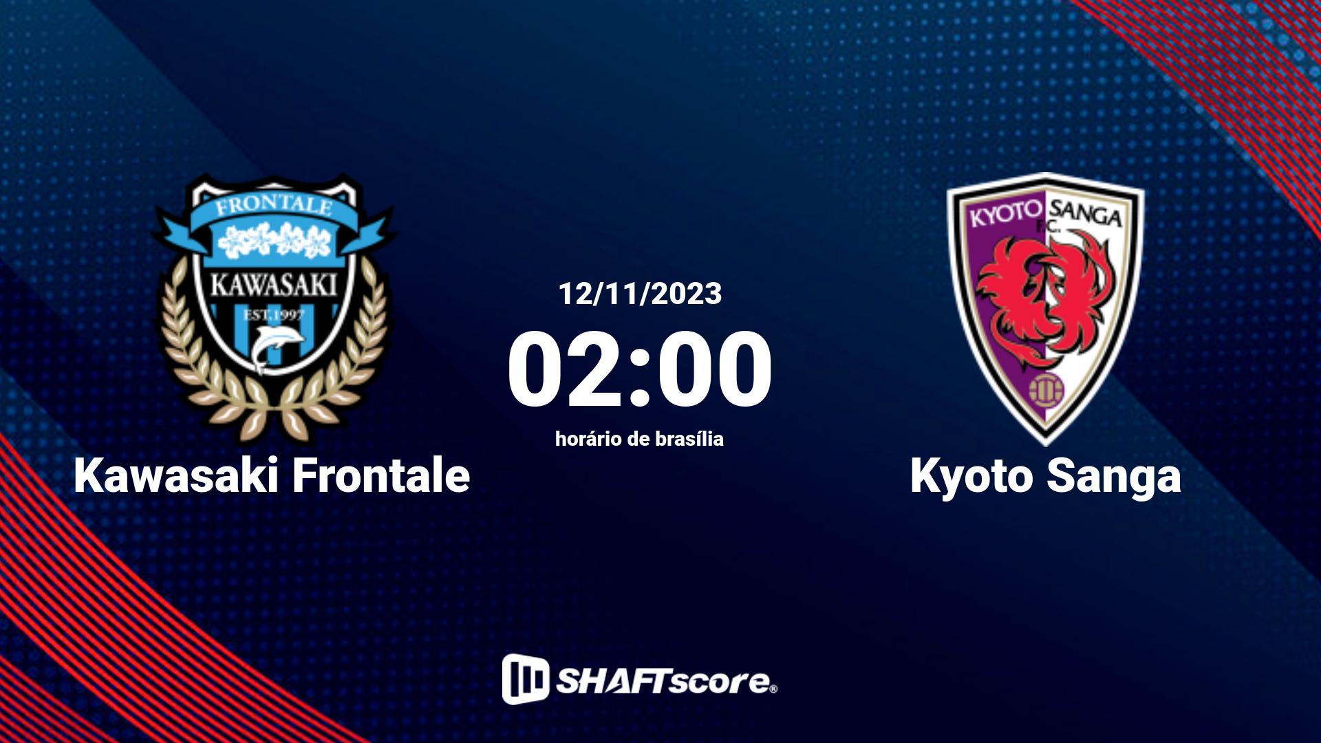 Estatísticas do jogo Kawasaki Frontale vs Kyoto Sanga 12.11 02:00