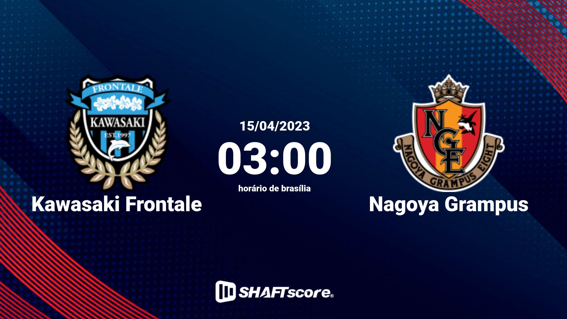 Estatísticas do jogo Kawasaki Frontale vs Nagoya Grampus 15.04 03:00