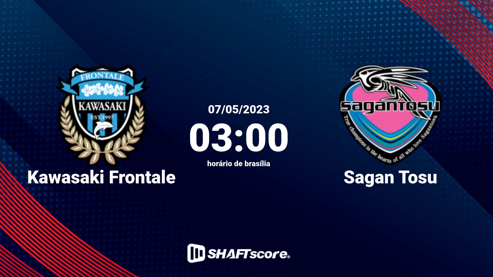 Estatísticas do jogo Kawasaki Frontale vs Sagan Tosu 07.05 03:00