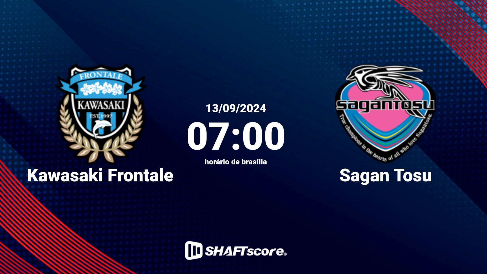 Estatísticas do jogo Kawasaki Frontale vs Sagan Tosu 13.09 07:00