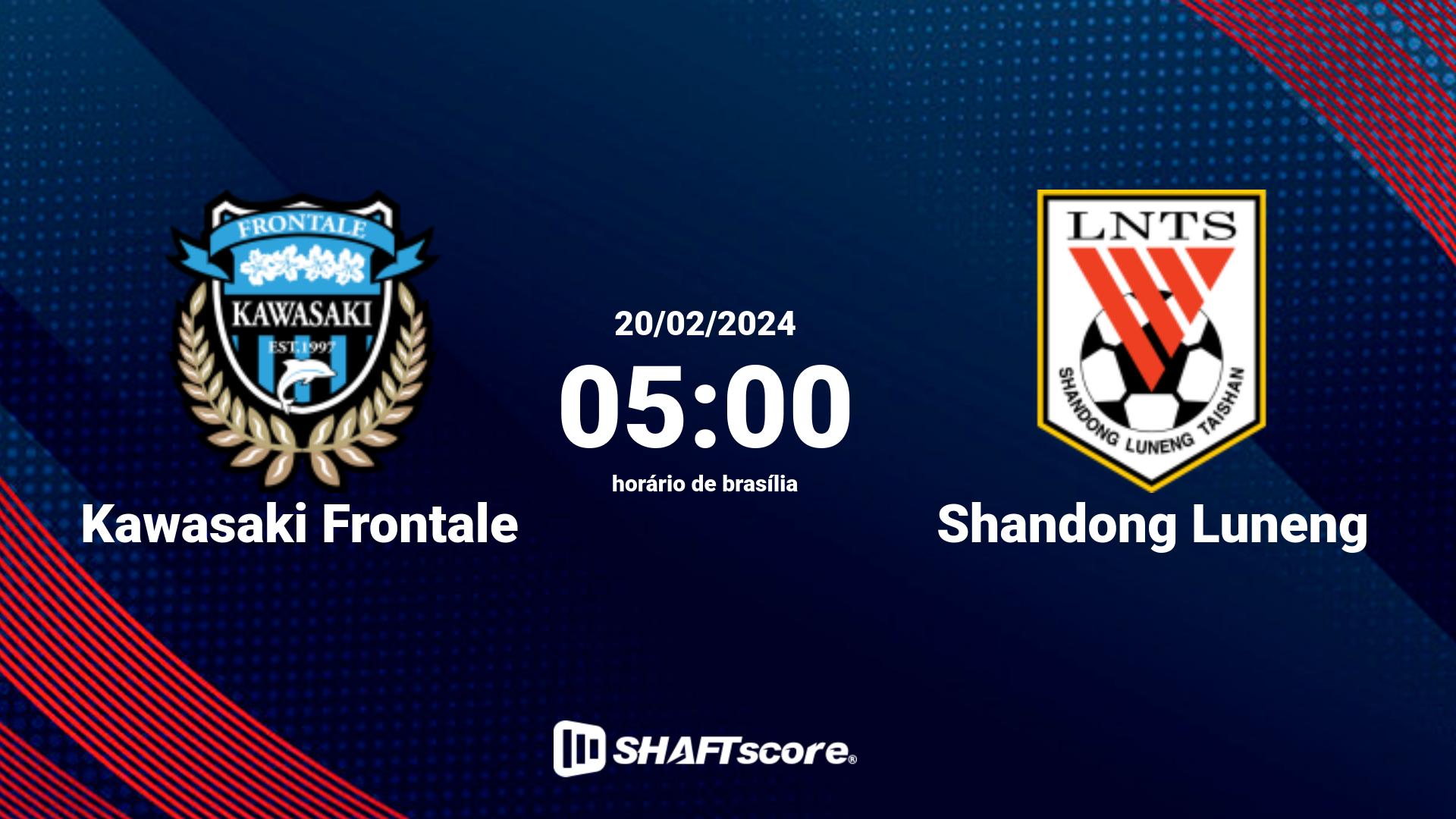 Estatísticas do jogo Kawasaki Frontale vs Shandong Luneng 20.02 05:00